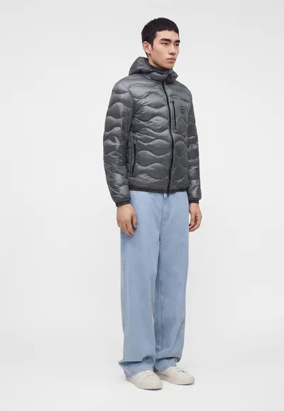 Wave Down Coat Rock Grey