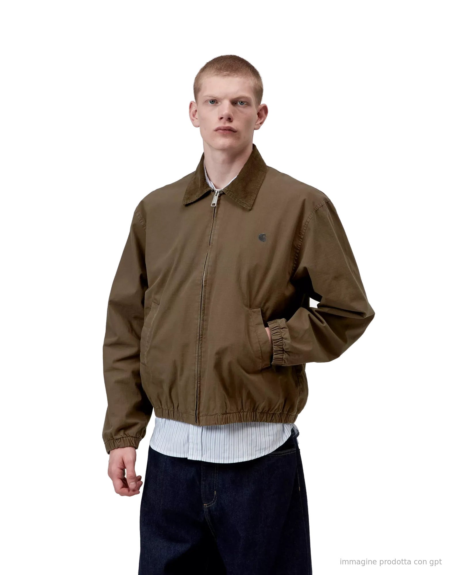 Madison Ripstop Jacket Cotton Columbia Ripstop Dark Beech / Black garment dyed