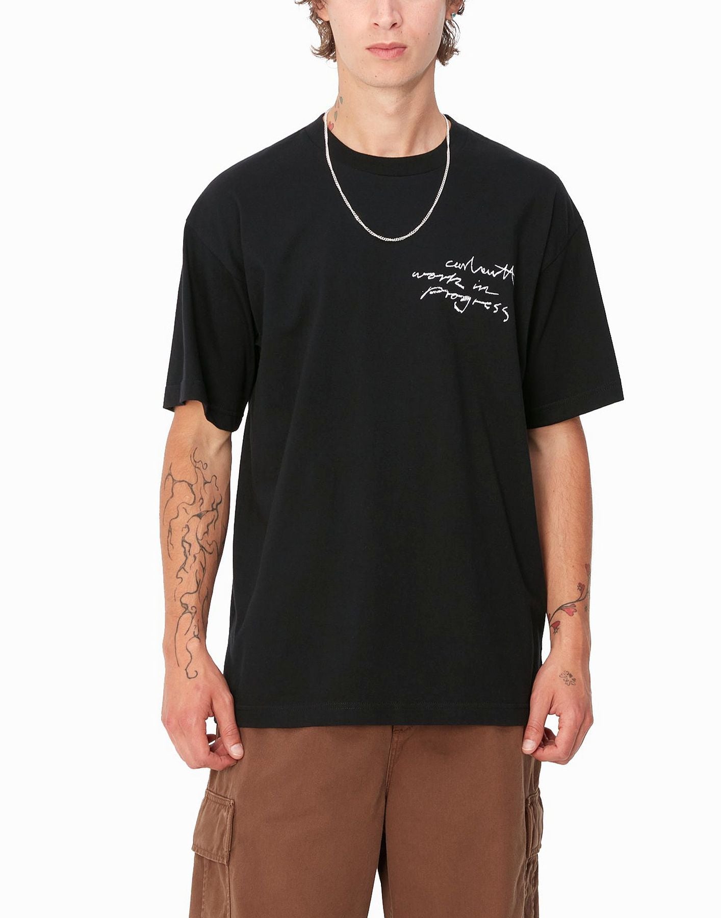 T-shirt homme I033960 0D2XX WIP PENCIL BLACK CARHARTT WIP