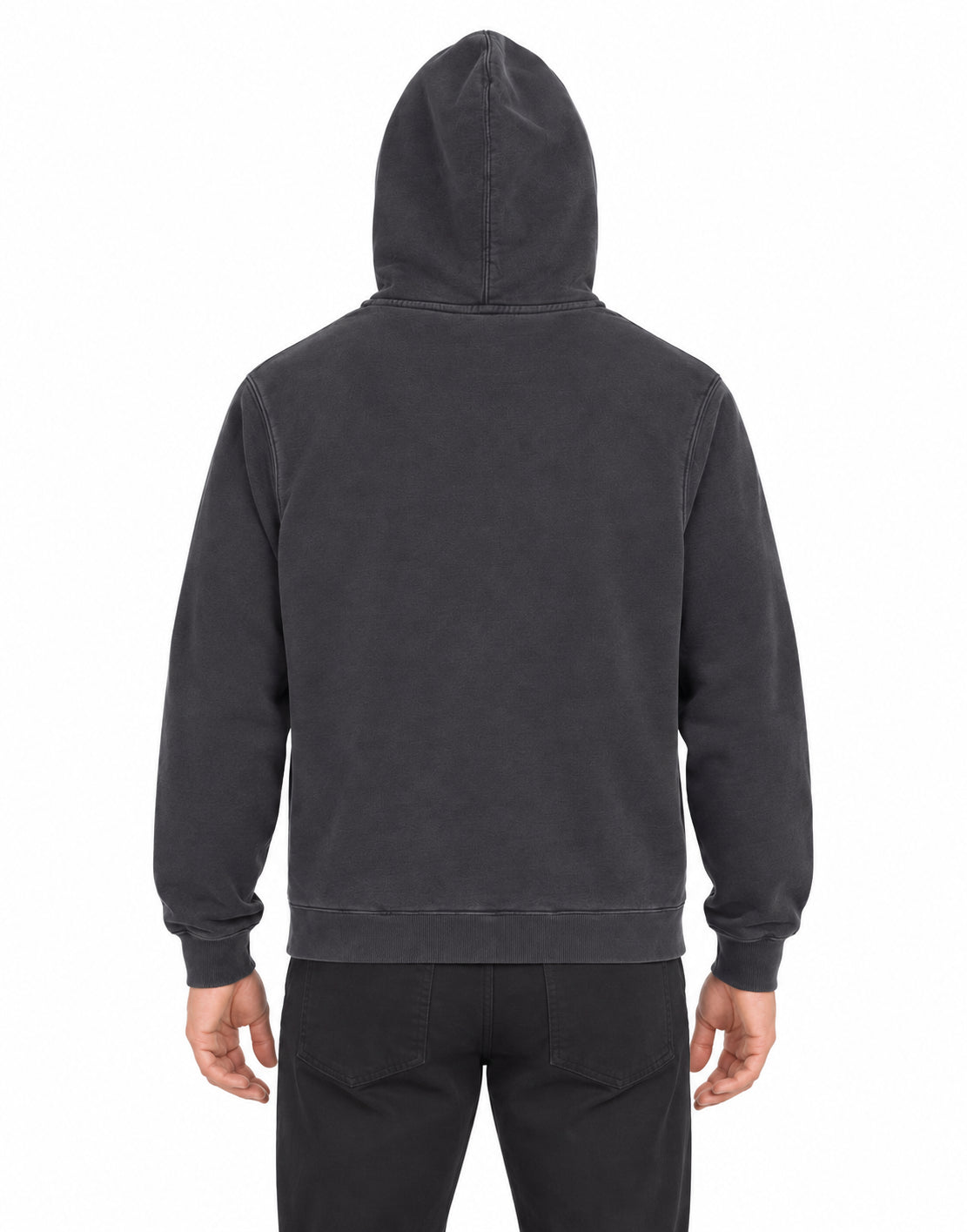 Shield GD Zip Hoodie Black Garment Dye