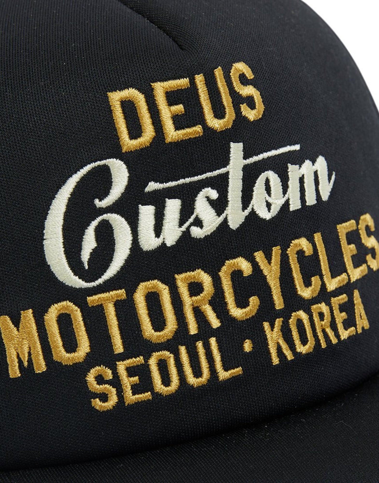 Hat Man DMF247623 Kamli Trucker Black Deus Ex Machina