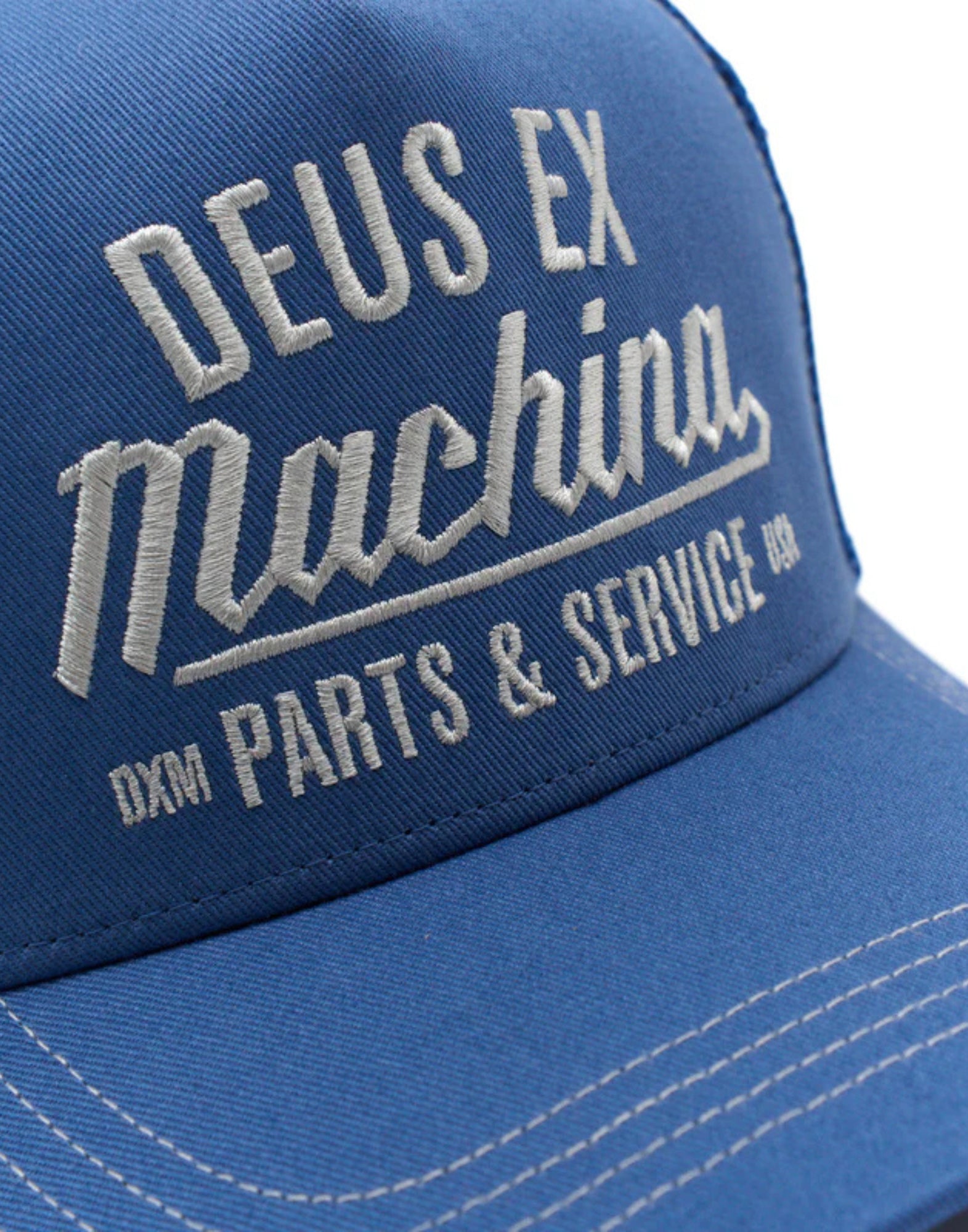 Hat man DMP257956 OVERBITE TRUCKER MECHANIC BLUE Deus Ex Machina