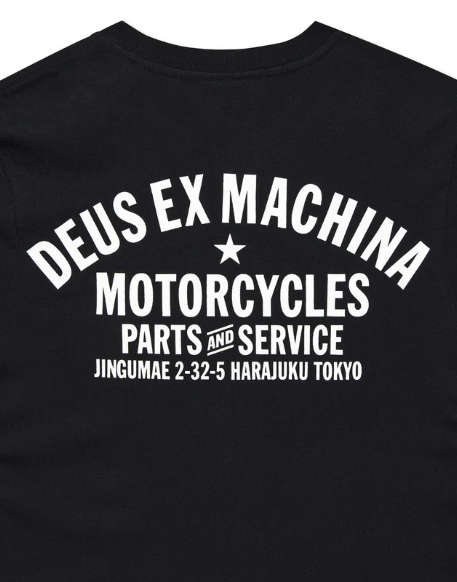 Deus Ex Machina Harajuku Address T-Shirt Black Organic Cotton D261MTS126099090