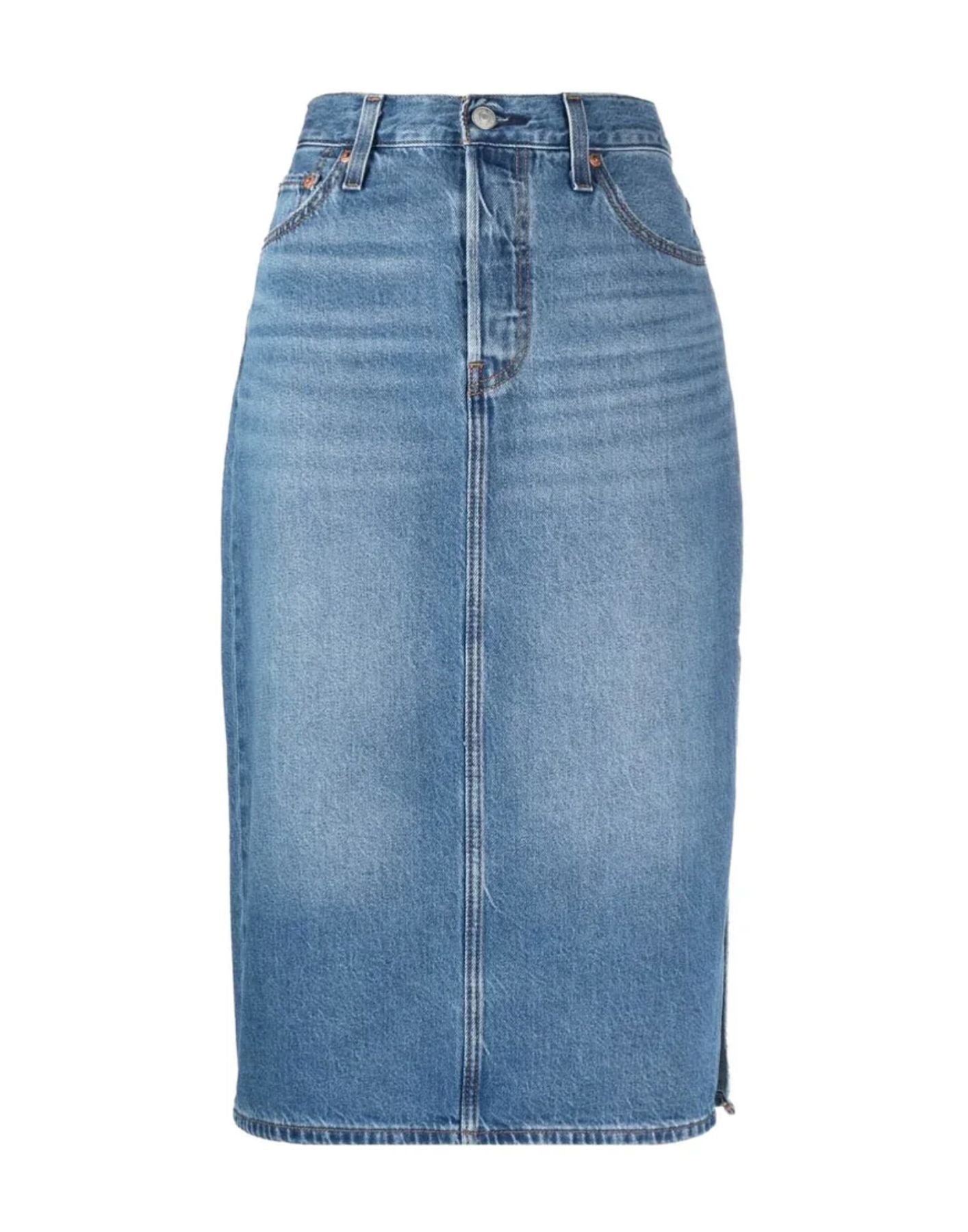 Skirt for woman A4711 0000 blue. Levi's