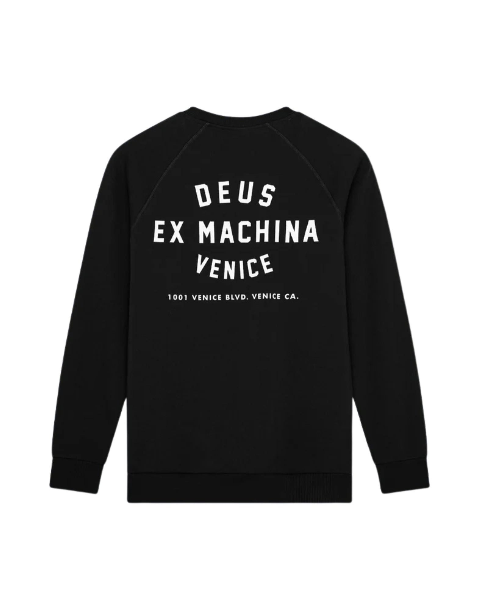 48259D BLACK SWEATER VENICE ADDRESS - FELPA - DEUS