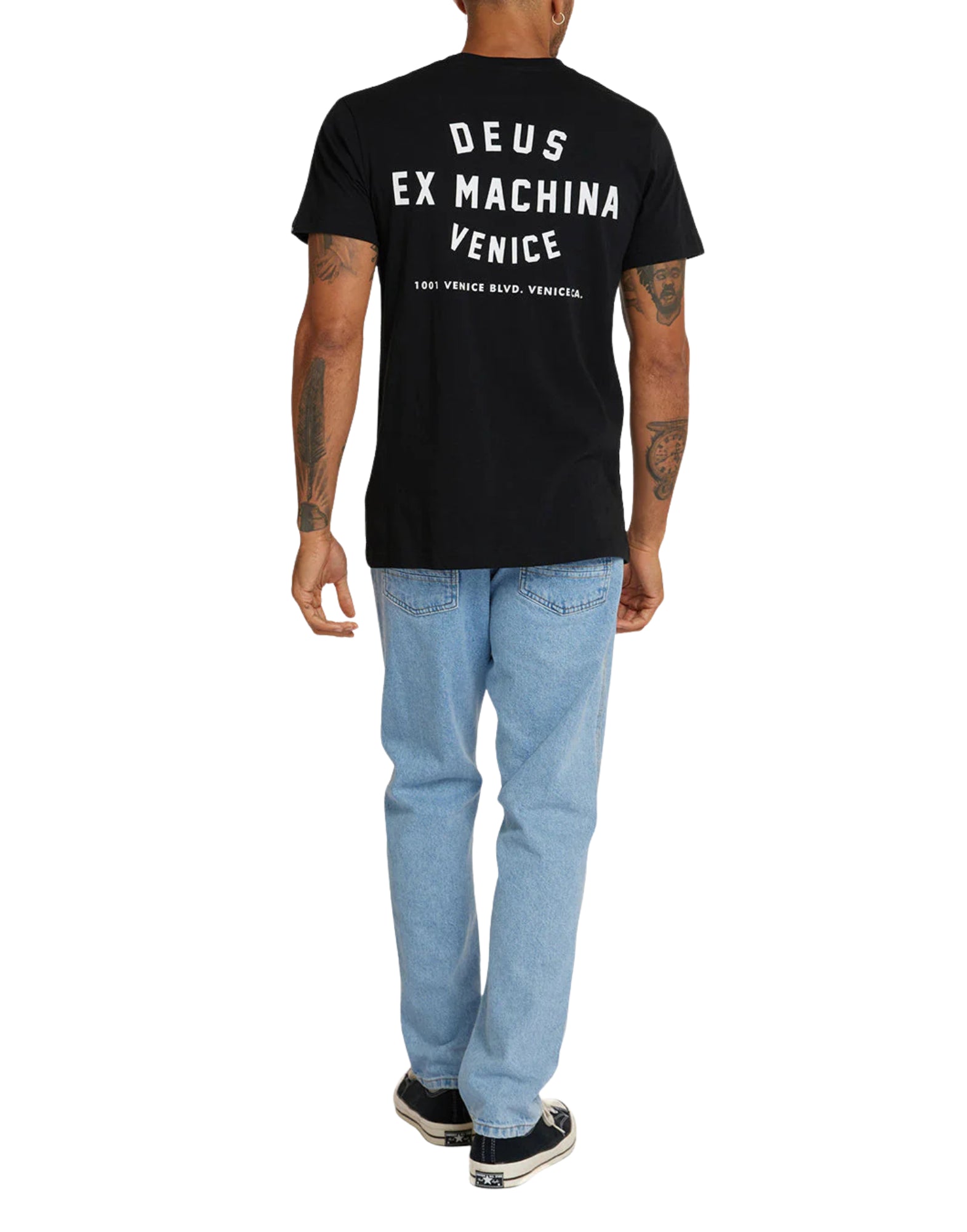 Deus Ex Machina Venice Skull Black Cotton T-Shirt Men’s D261MTS128099090