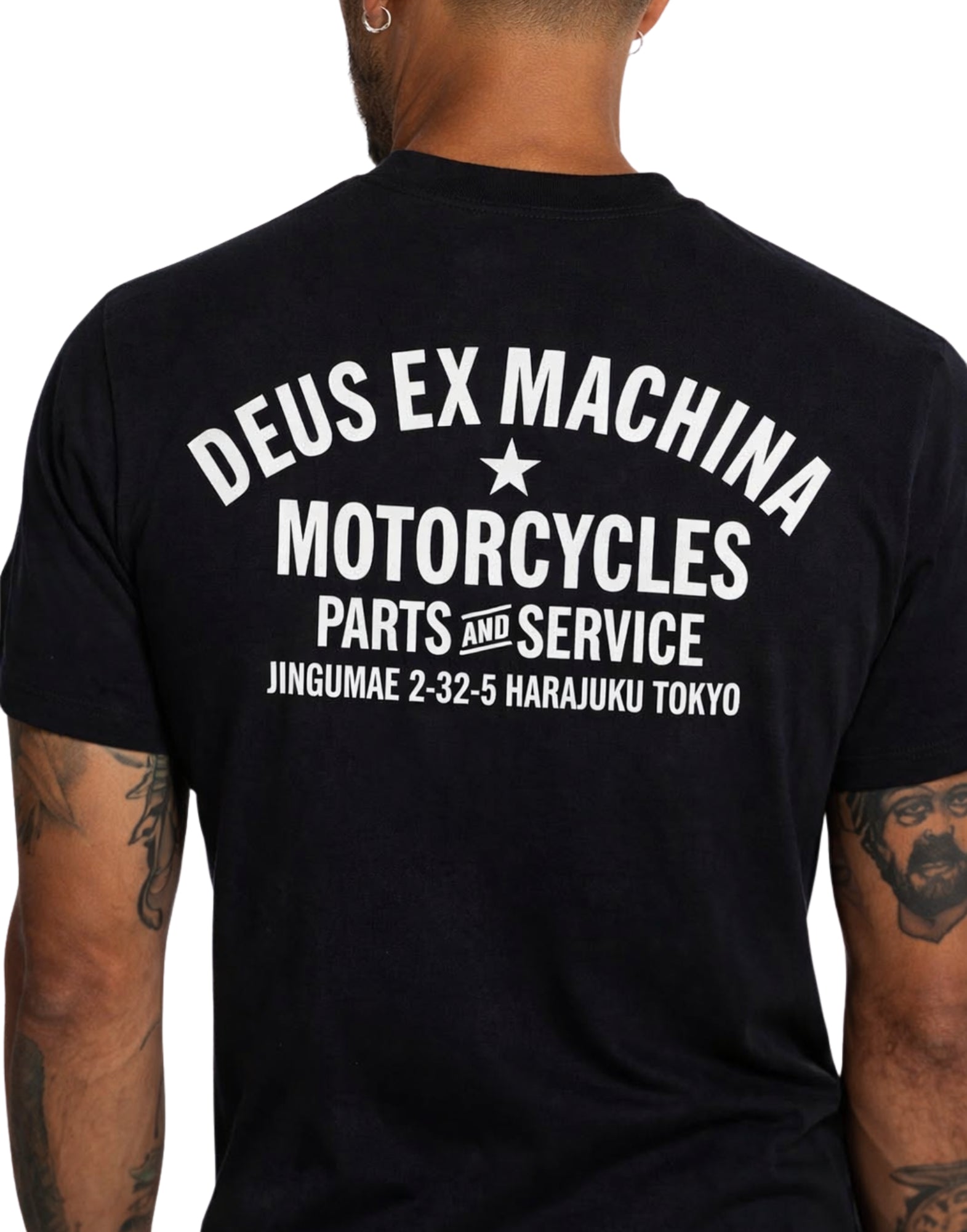 Deus Ex Machina Harajuku Address T-Shirt Black Organic Cotton D261MTS126099090