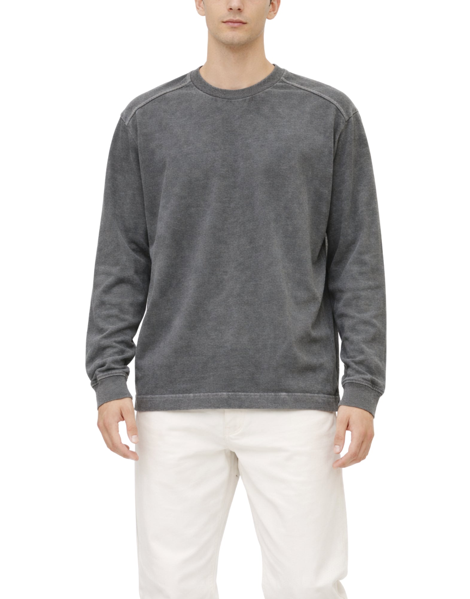 임기. 브래드 티셔츠 현무암 긴 소매 레귤러핏 헤비웨이트 저지 티셔츠 BASALT