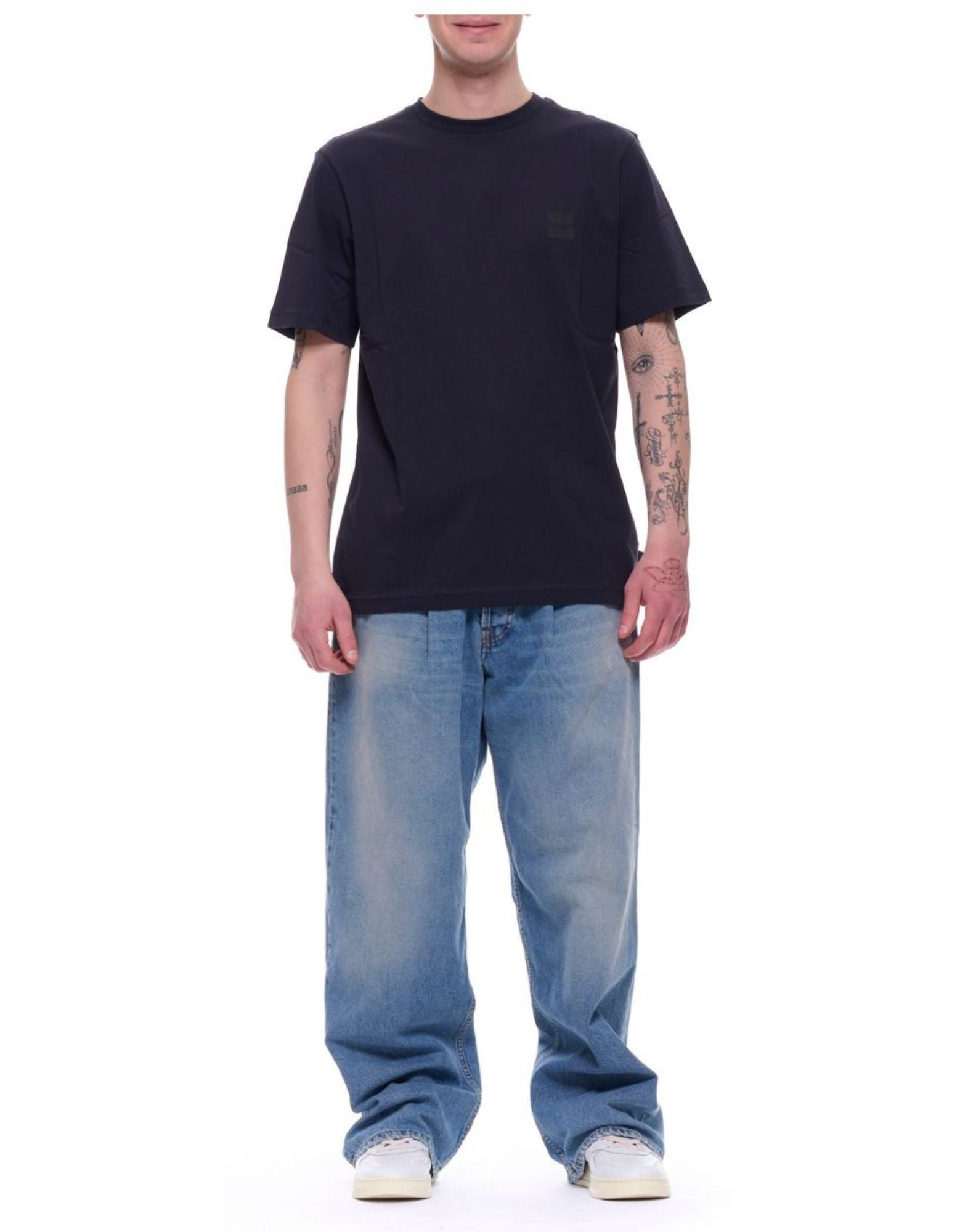Outhere Men’s T-Shirt Bliss Blue Navy Regular Fit Cotton Front Logo 4651M303B208-26046 1844 BLISS