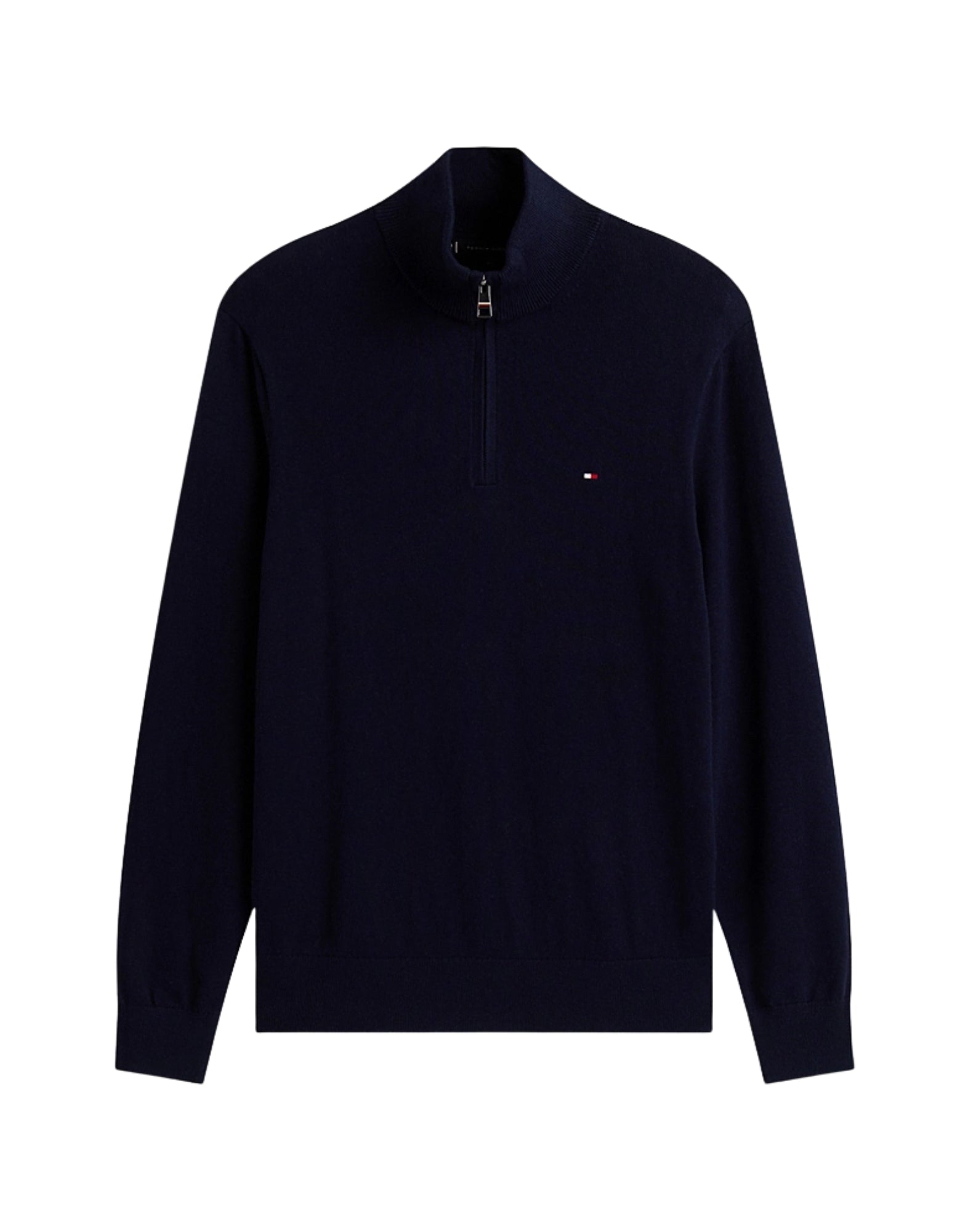 28049 DW5 BLAUER ZIP MOCK CASHMERE - Maglieria - TOMMY HILFIGER