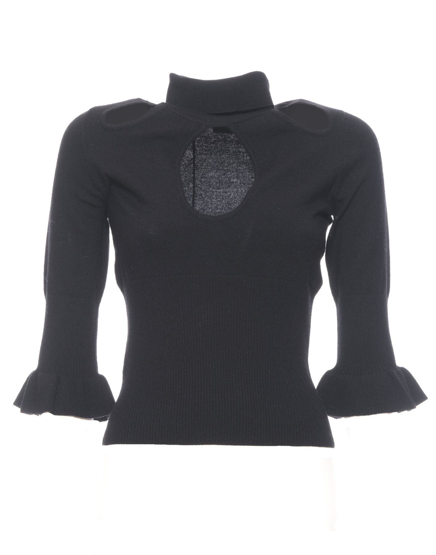 T-shirt woman 102053 A19D Z99 BLACK PINKO