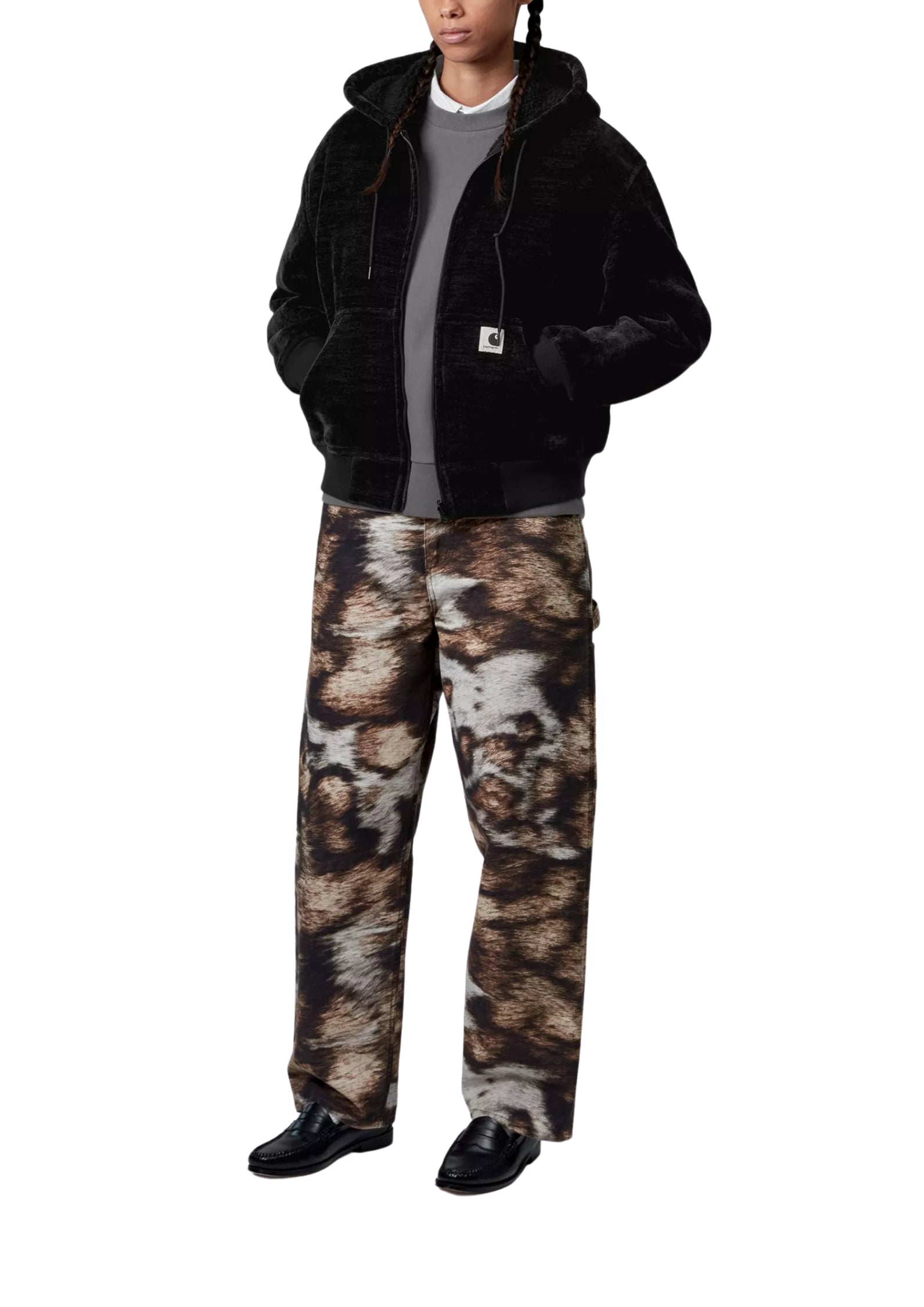 I033905 89XX SCHWARZE SWEATJACKE OG ACTIVE - Giacche - CARHARTT WIP