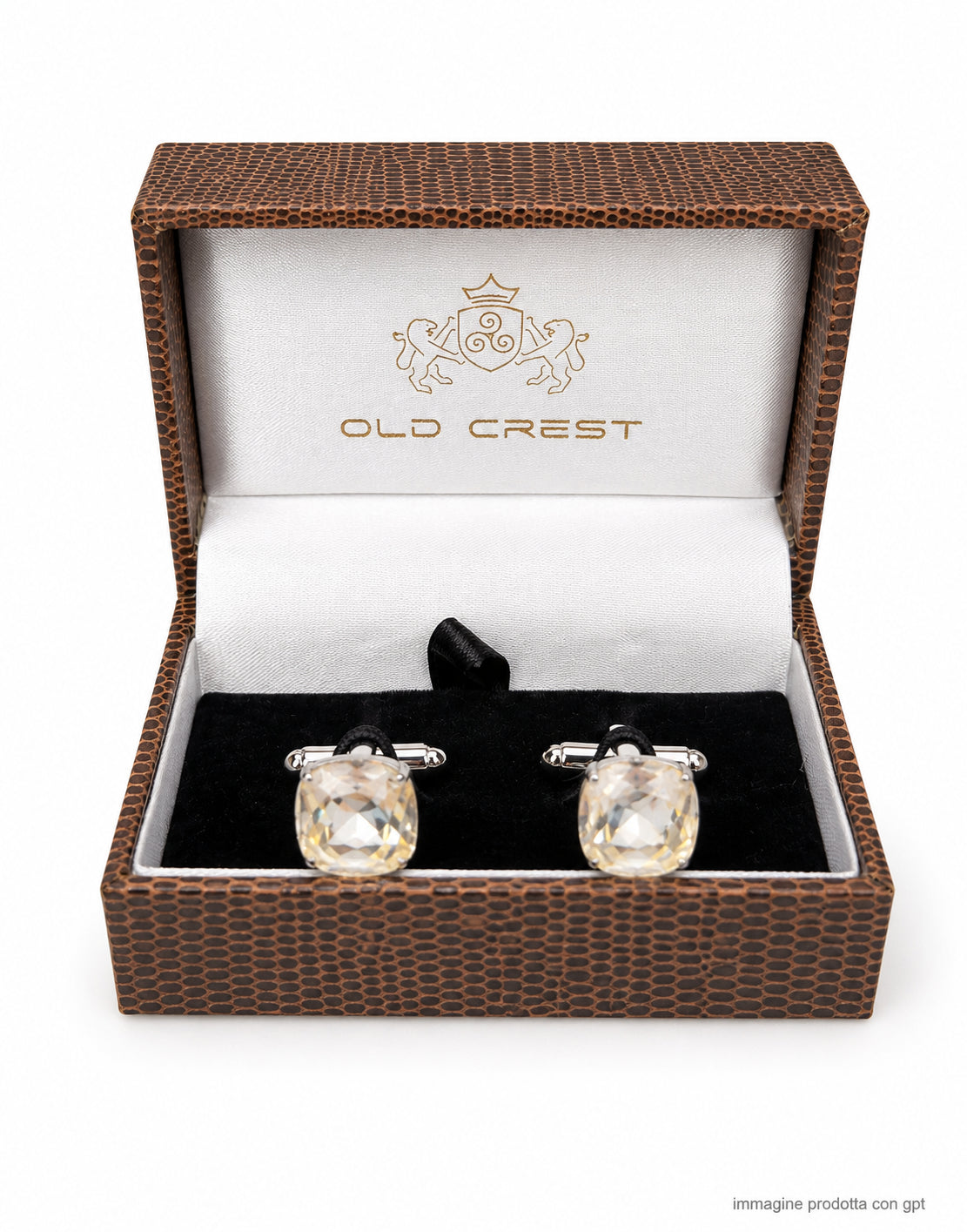 OLD CREST Brass Stone Cufflinks for Men GML 8013 17 GEMELLI