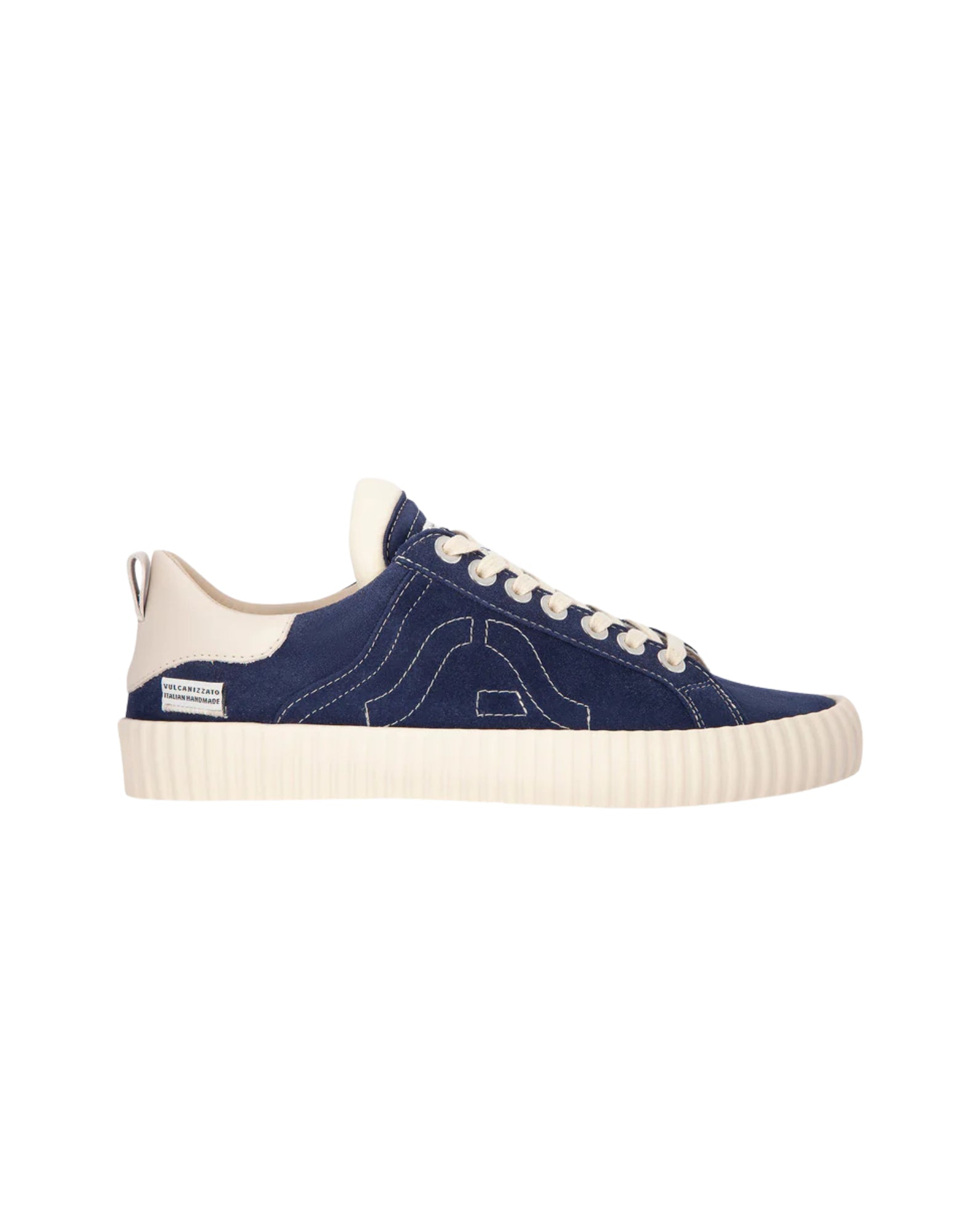 Springa Wavy Suede Blue Sneakers in suede with leather details WL1 SU TEXA1EY BLUE