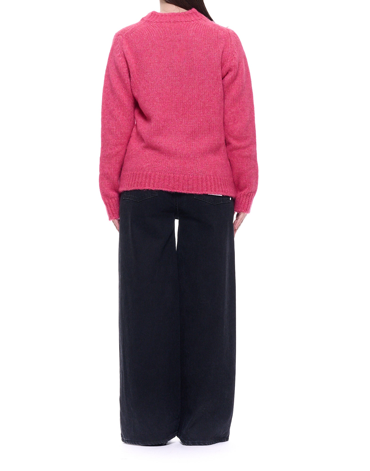 5095 258 PINK ROUND NECK - Maglieria - Fabrizio del Carlo