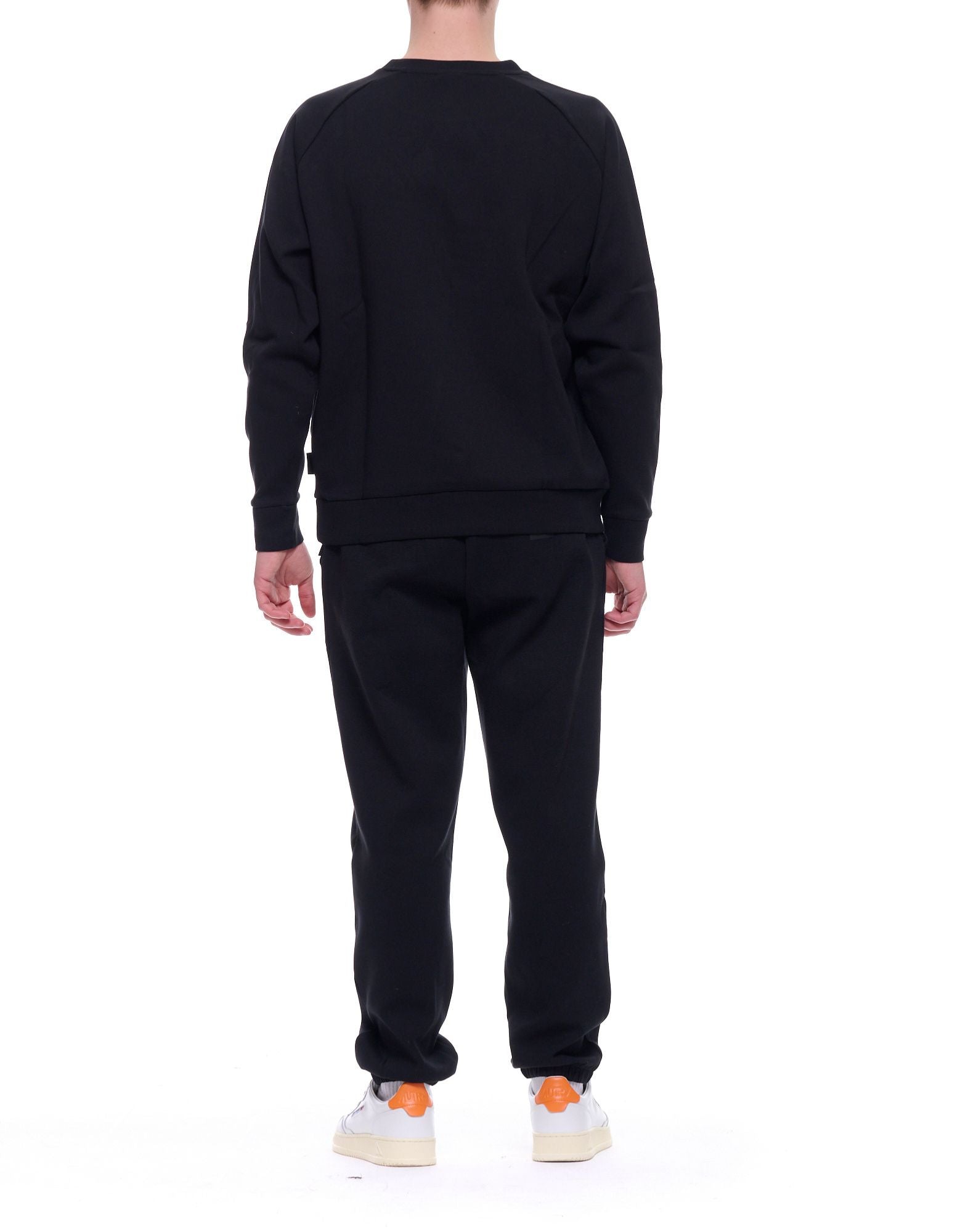 Outhere Sudadera de hombre con cuello redondo Ariel Negro Regular Fit Mezcla de algodón 4654M111B209-26046 1749 ARIEL