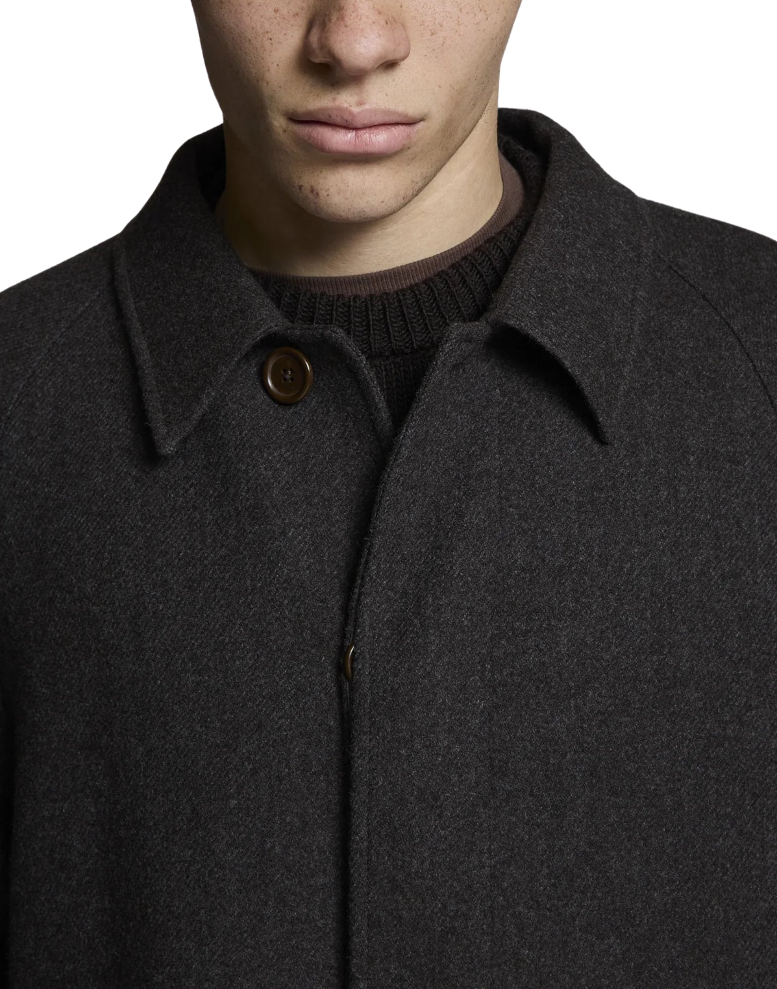 ARTHUR DARK BROWN COAT - Cappotti - PAURA