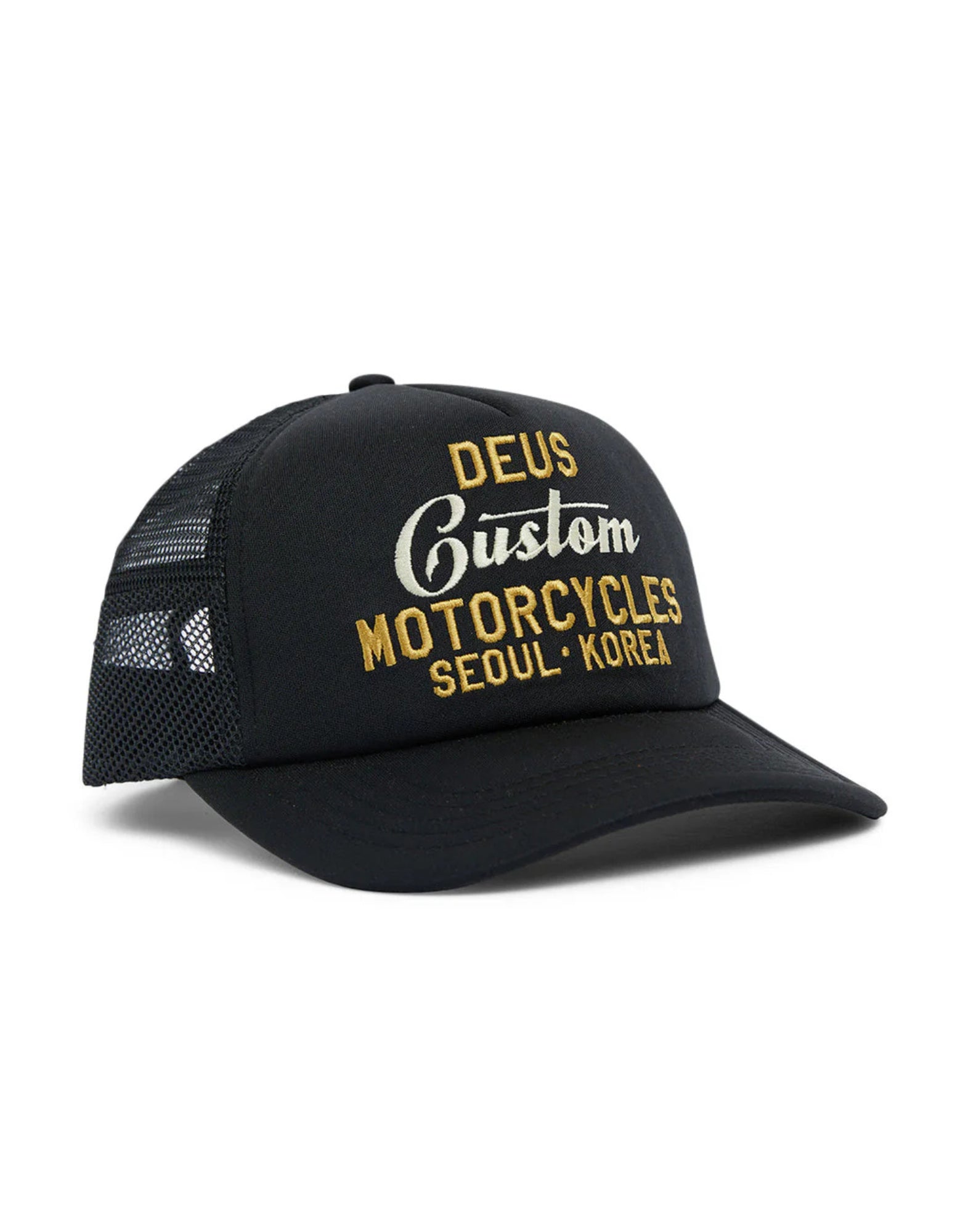 Hat Man DMF247623 Kamli Trucker Black Deus Ex Machina