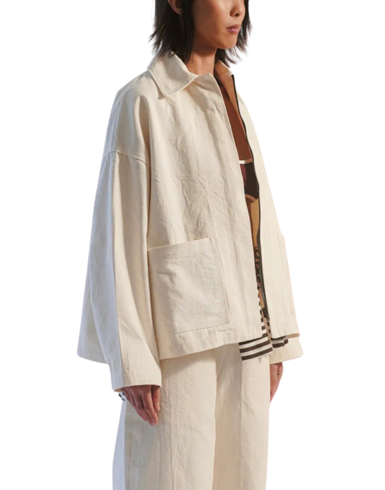 Cape Concept Tiblisi Technical Jacket Women Rice Minimal Italy TIBILISI 0029 RISO