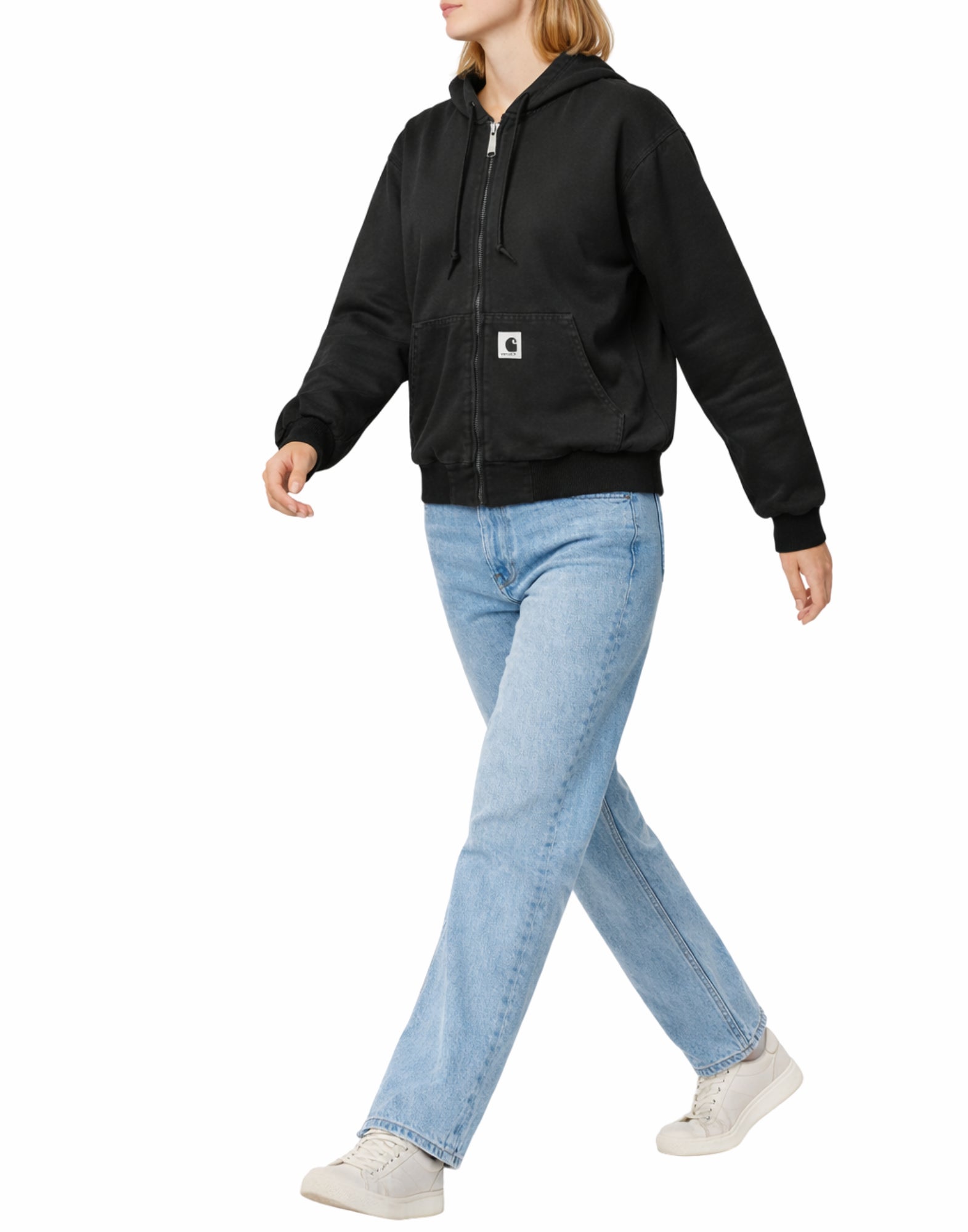 Carhartt WIP W' OG Active Jacket Dearborn canvas Black Stone women’s I034842 894O