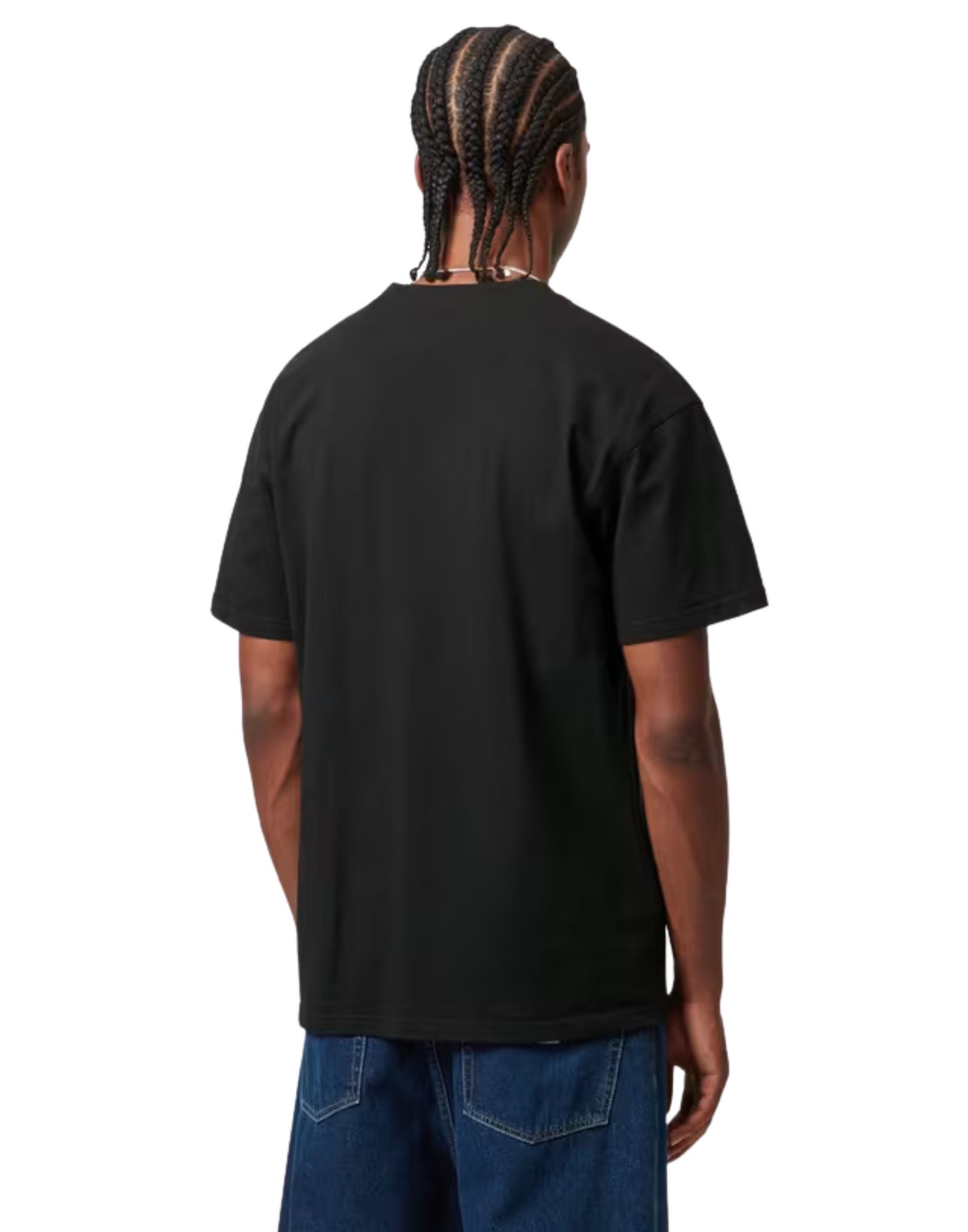 Carhartt WIP S/S American Script T-Shirt in Black I029956 AMERICAN SCRIPT BLACK