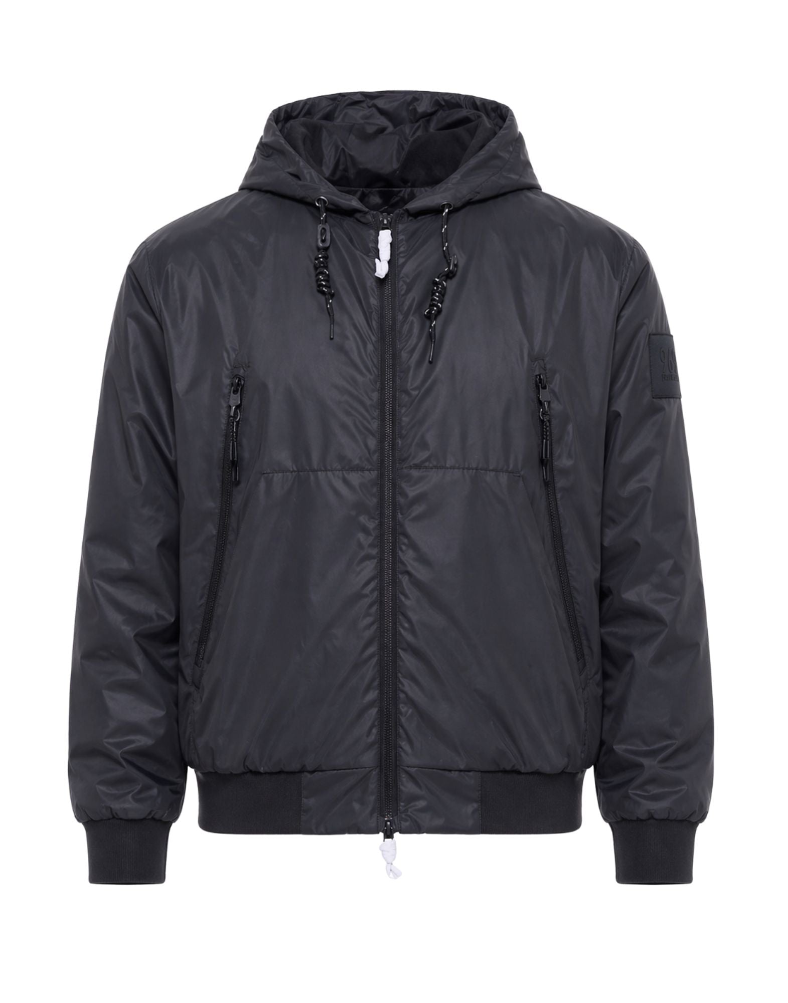 Outhere Men’s Hooded Jacket Zeus Black Regular Fit Polyester Zip Closure 4631M549B205 1749 BLACK
