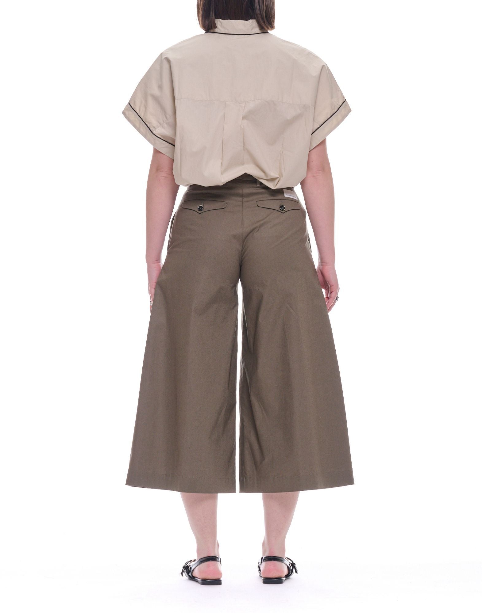 Nine In The Morning Fiammetta Culotte Byxor för kvinnor Olive FIA01 FIAMMETTA PANT