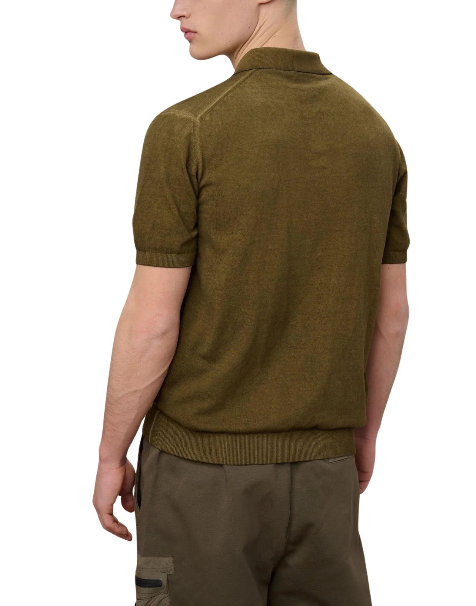 Blauer Esmond Shaded Polo Shirt Green with Open Neckline Men’s 26SBLUM06481-007167 60H