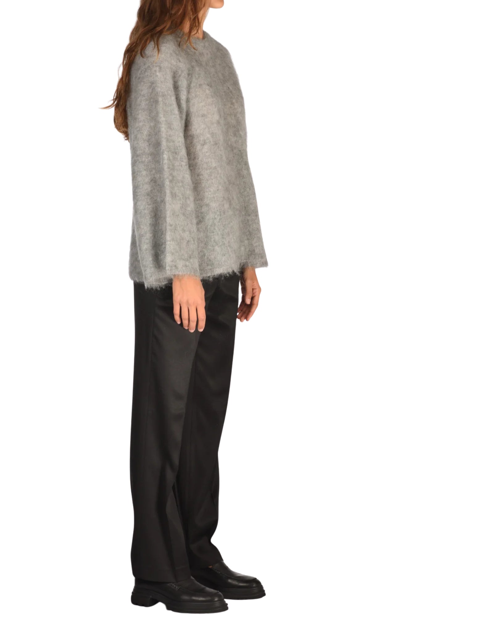 14439 MY KNIT GREY MELANGE - Maglieria - FORTE_FORTE