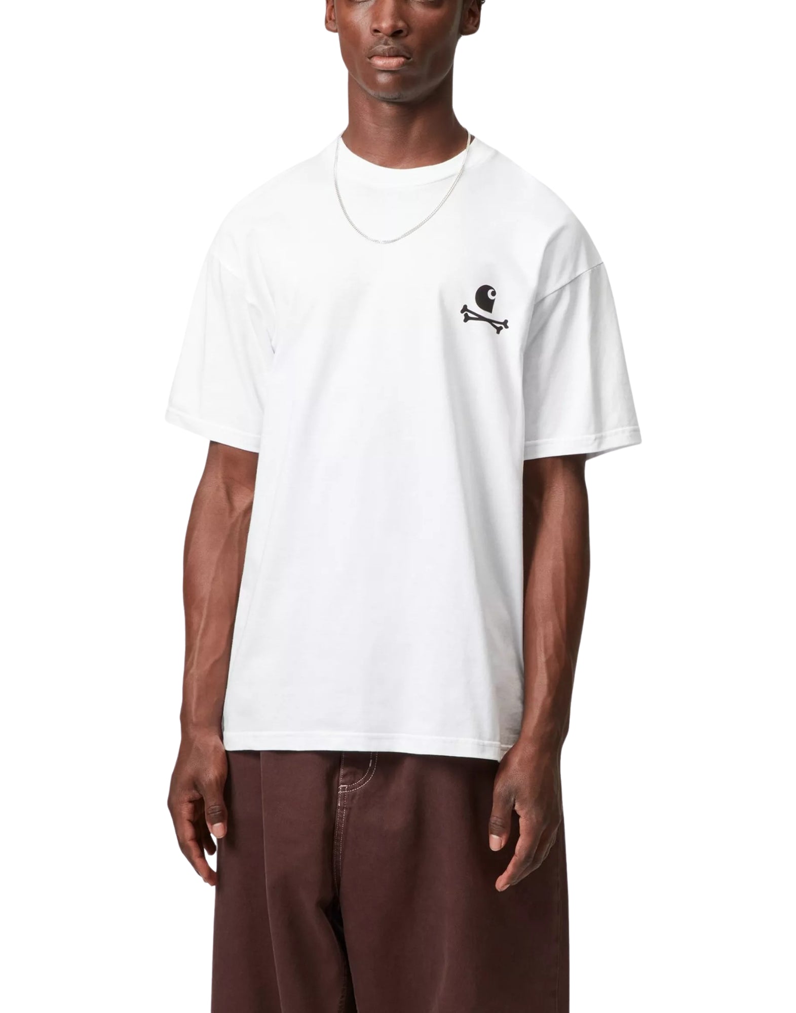 I035439 02xx White Logo T -Shirt -T -Shirt E Polo - CARHARTT WIP