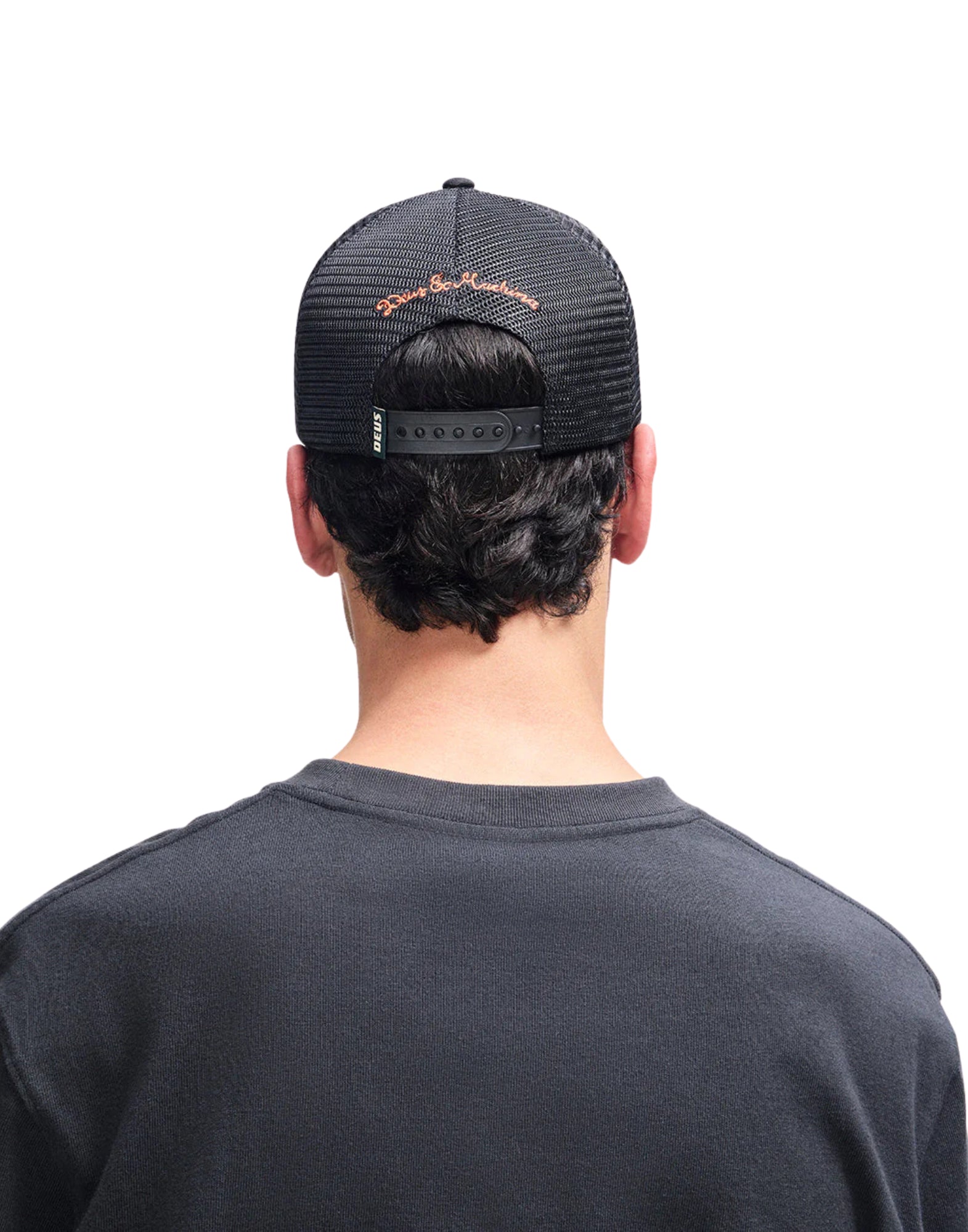 Deus Ex Machina Strata Trucker – Cotton Twill Trucker Hat Black (Unisex) D261MHA198099800 BLACK