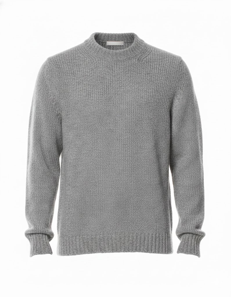 5095 253 GREY ROUND NECK - Maglieria - Fabrizio del Carlo