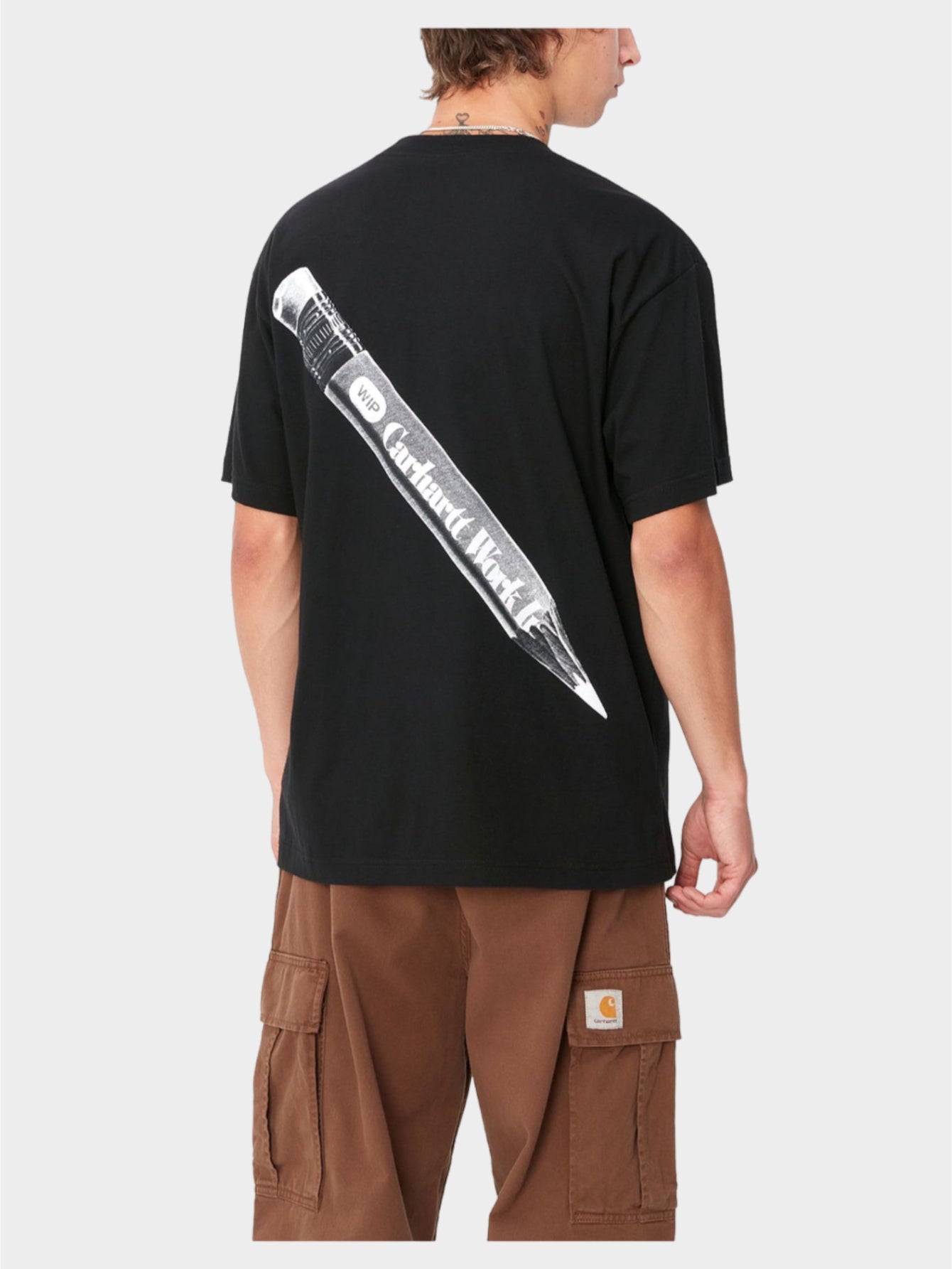 T-shirt man I033960 0D2XX WIP PENCIL BLACK CARHARTT WIP