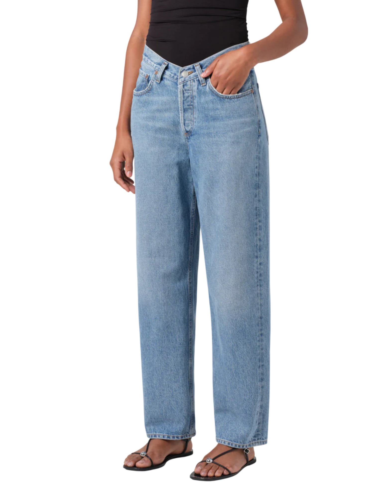 Jeans woman A208 1535 V WAIST BAGGY Agolde