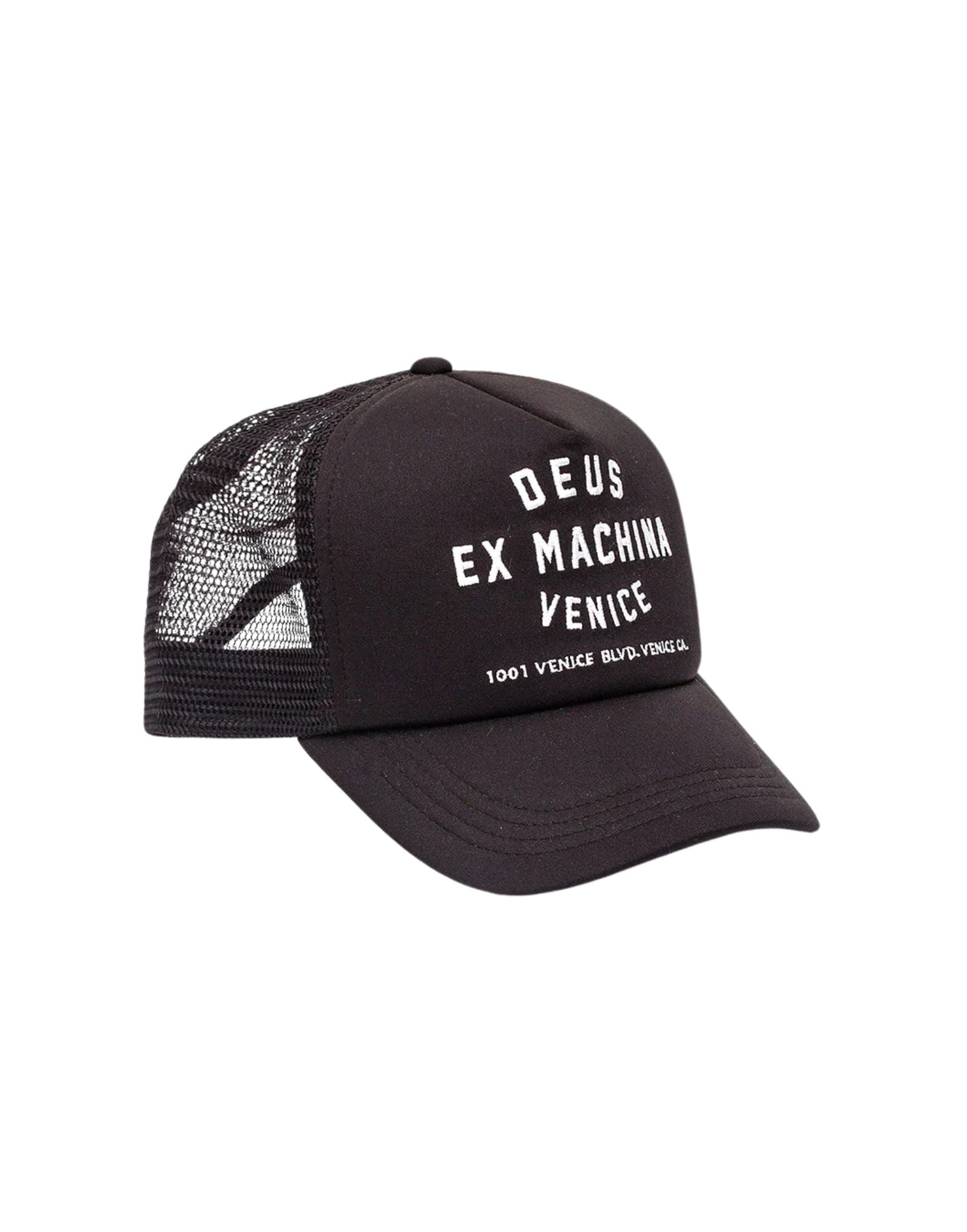 Deus Ex Machina Venice Address Trucker Cap Black Unisex D261MHA133099 VENICE BLACK