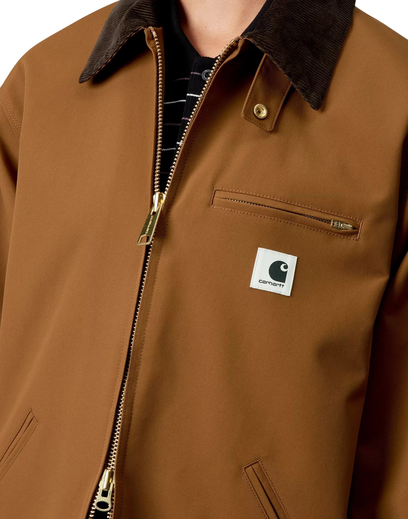 Carhartt WIP W’ Clark Jacket Women’s Cotton Dearborn Canvas Brown I036144 00S.XX
