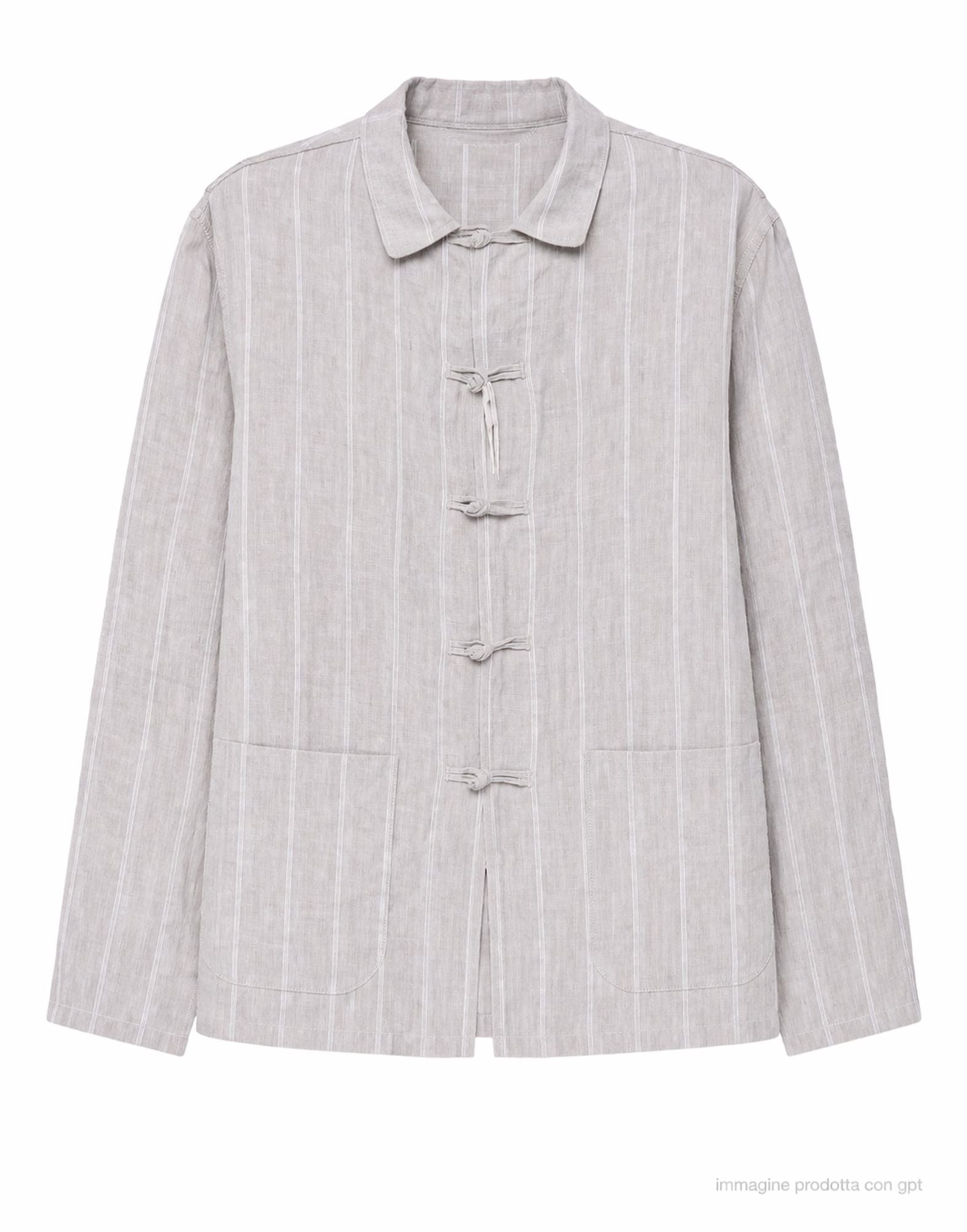 East Harbour Surplus Cunart Grey Linen Jacket CUNART 273 GREY