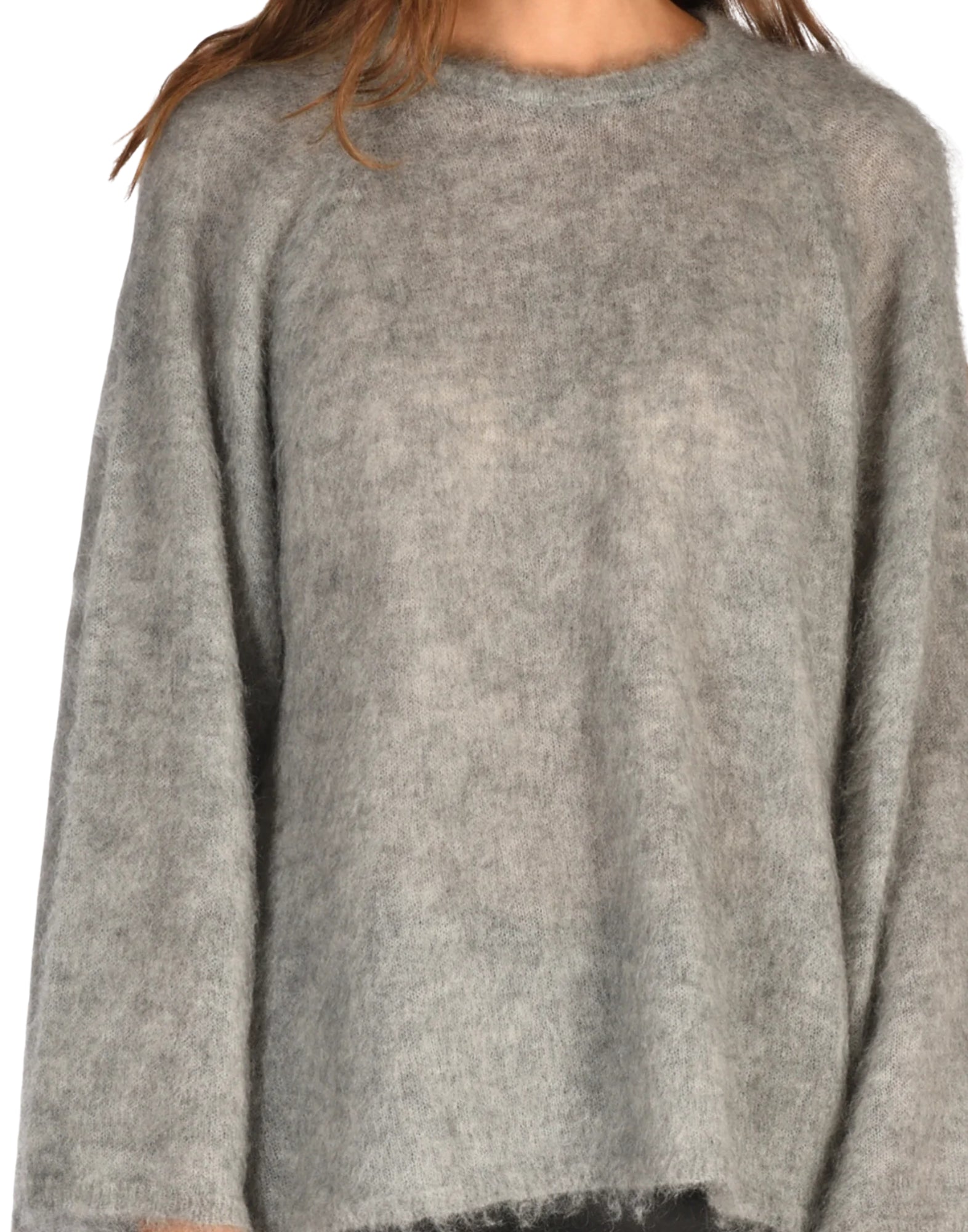 14439 MY KNIT GREY MELANGE - Maglieria - FORTE_FORTE