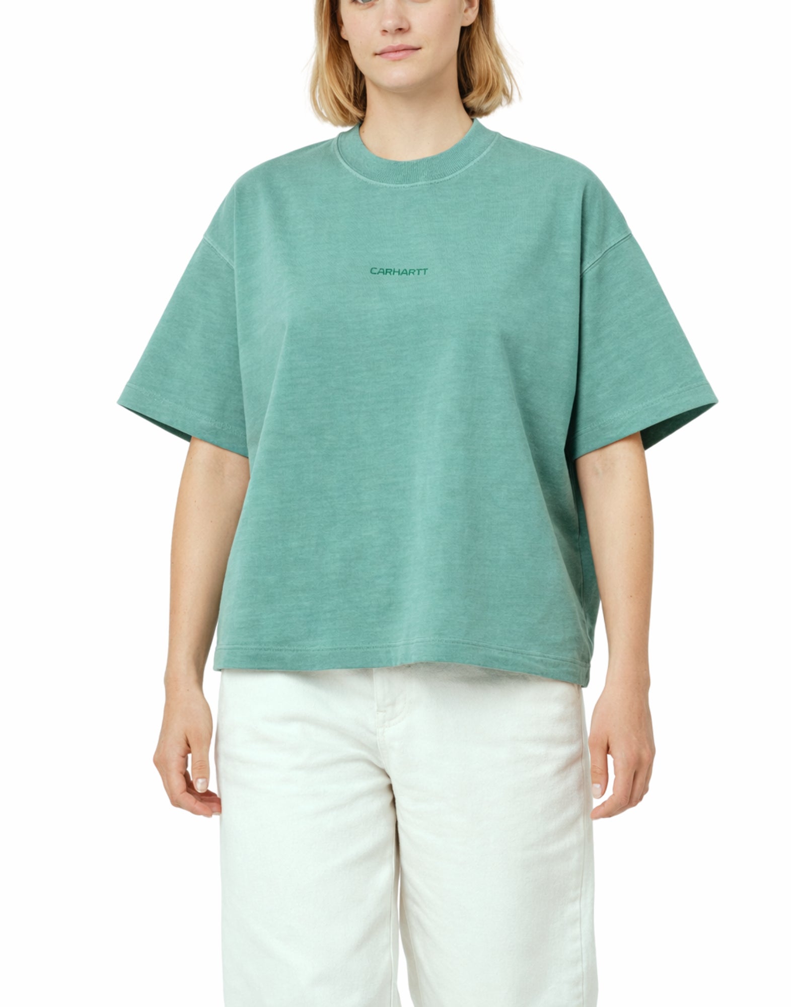 Carhartt WIP W' S/S Benton T-Shirt organic cotton Lily garment dyed women’s I035528 3ICGD