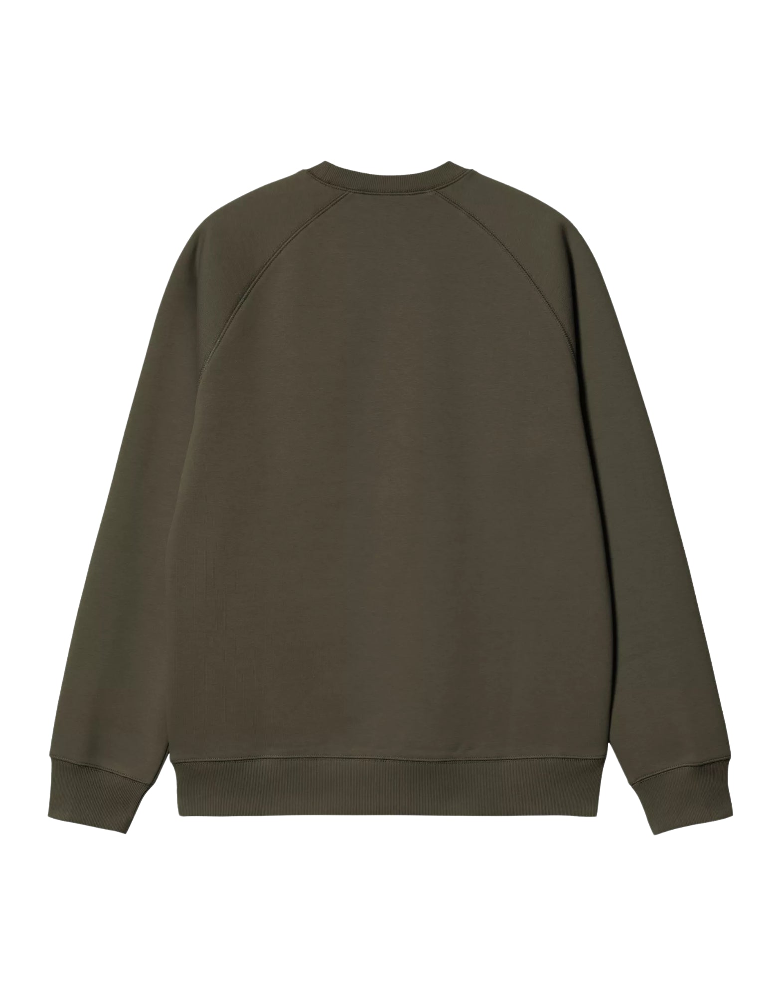 Carhartt WIP Chase 运动衫 – 男式拉绒抓绒圆领，橄榄色/金色 I033660 3CBXX 橄榄色 - 金色 CHASE 运动衫