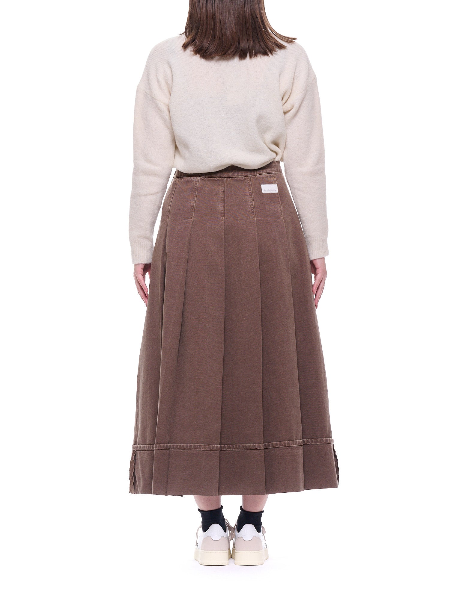 MRY01 CUOIO BROWN SKIRT - Gonne - NINE:INTHE:MORNING