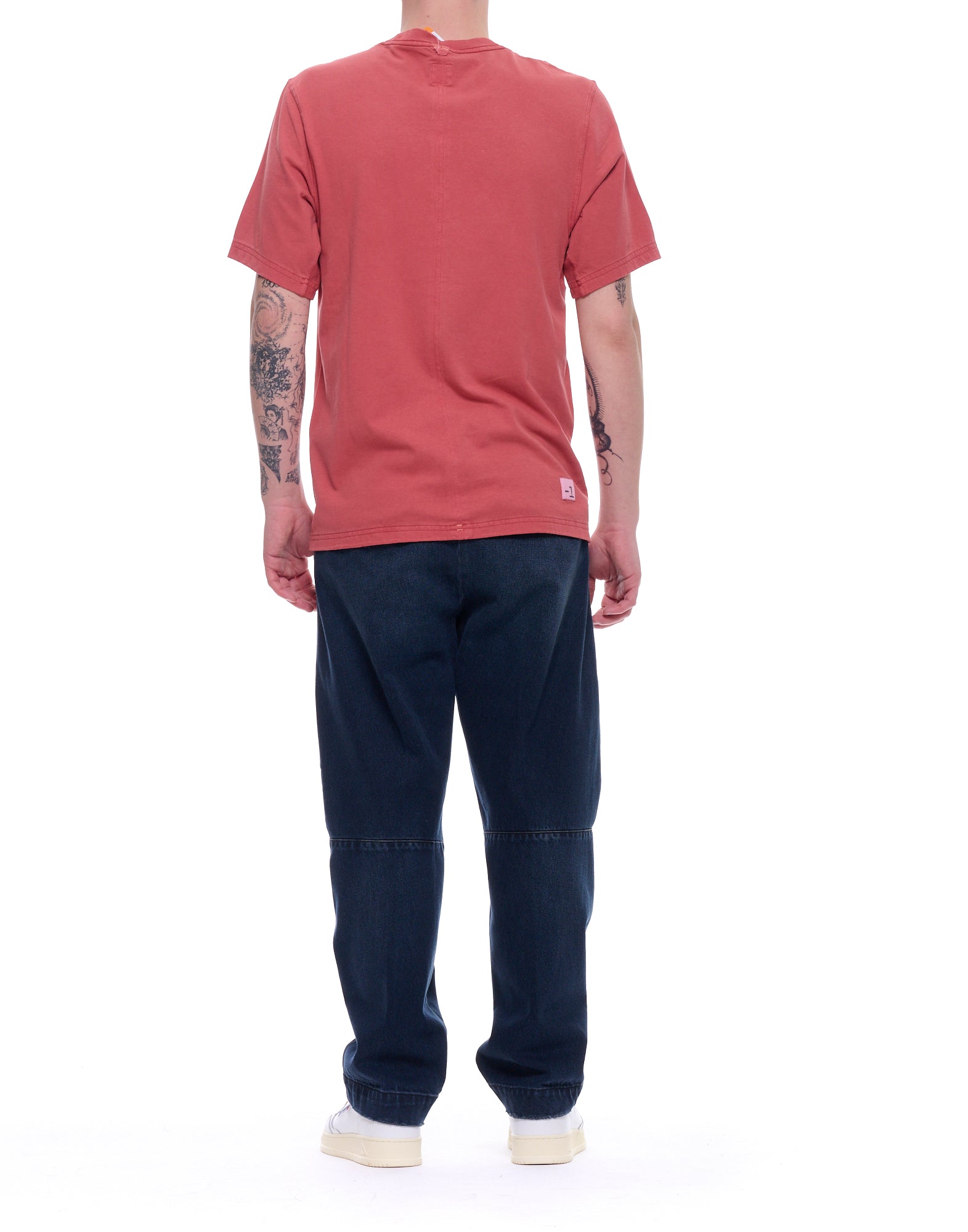 Nine In The Morning Pantalón de algodón para hombre en azul oscuro limpio GIG34 LL3035 BLUE
