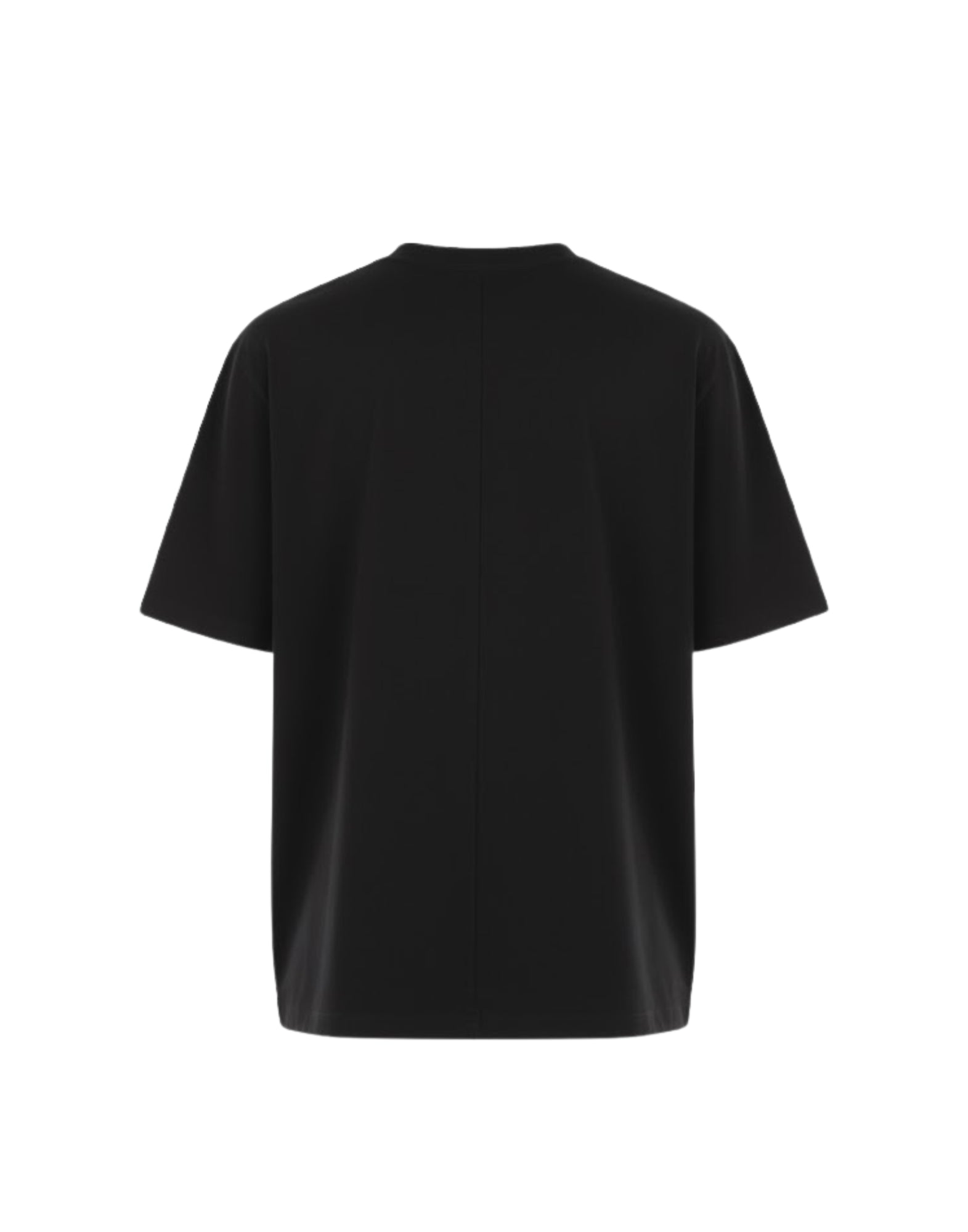 Paolo Pecora Herren-T-Shirt aus schwarzem Baumwolljersey F041-4045-9000 SCHWARZES T-SHIRT