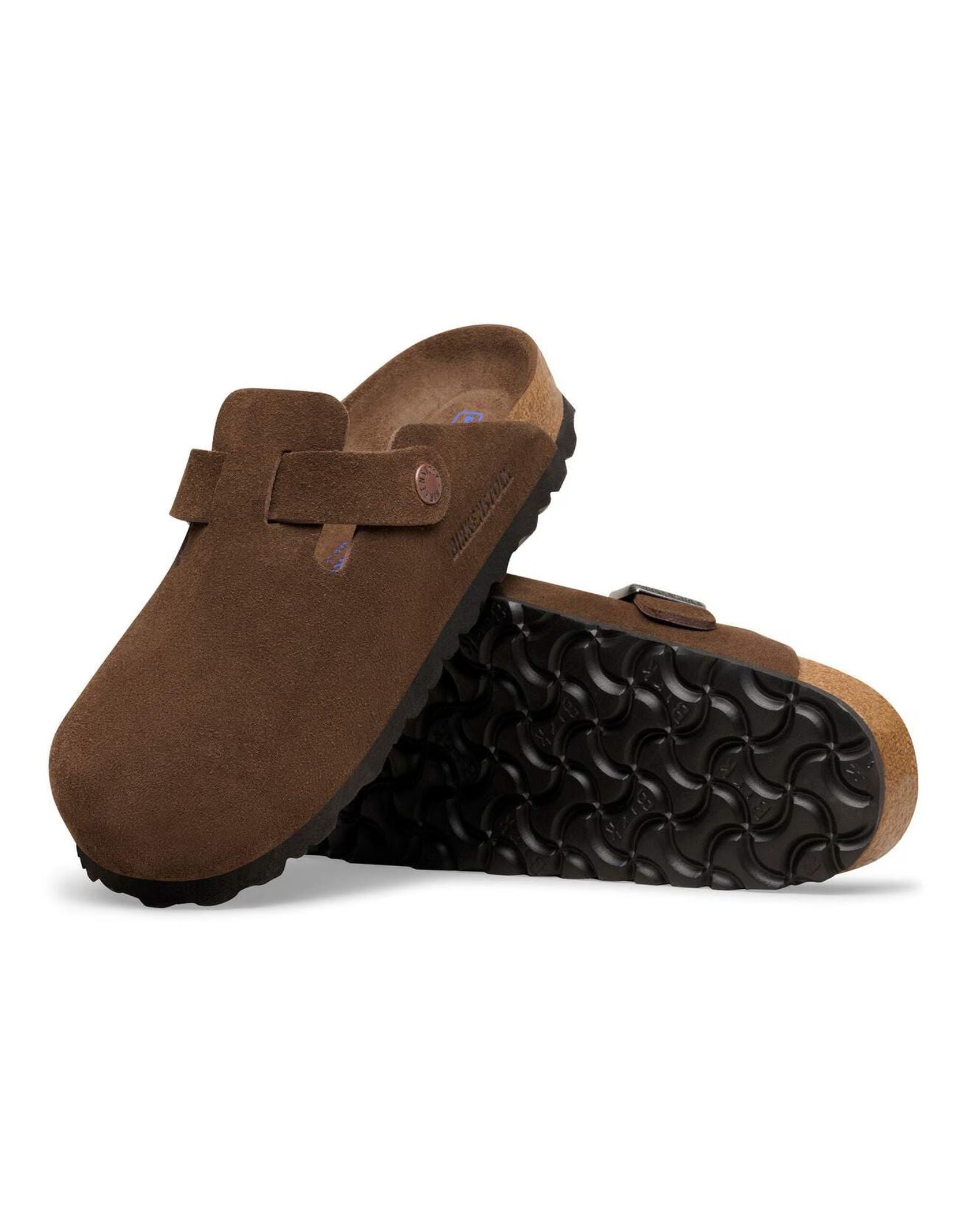 BIRKENSTOCK Boston Clog aus Wildleder mit weichem Fußbett in Carafe Tonal FB 1031637 BS CARAFE