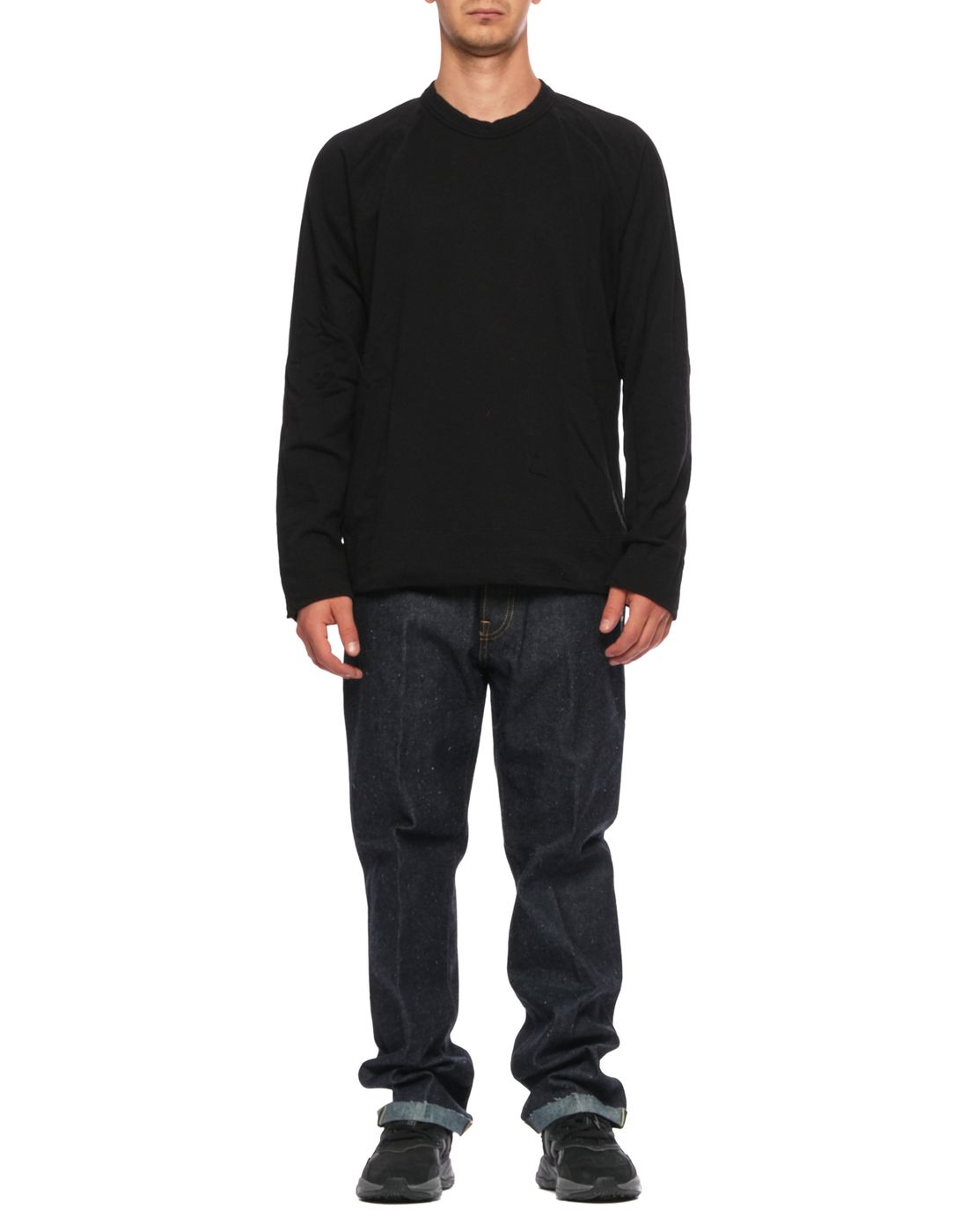 Sweatshirt man MXA3278 BLK JAMES PERSE