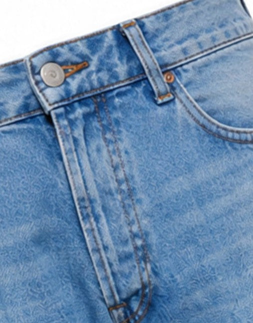 Nine:In:The:Morning Pantalón Tito de 5 bolsillos Vaqueros holgados de mezclilla azul TIT02 FS24 DENIM