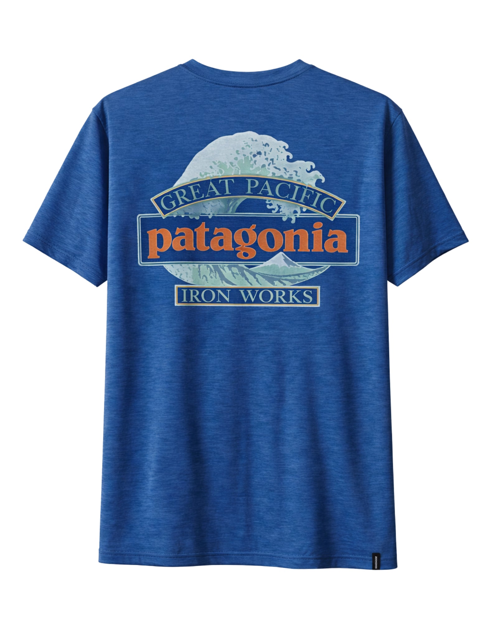 Patagonia Men’s Cap Cool Daily Great Waves Graphic T-Shirt Blue 45456 CMBX