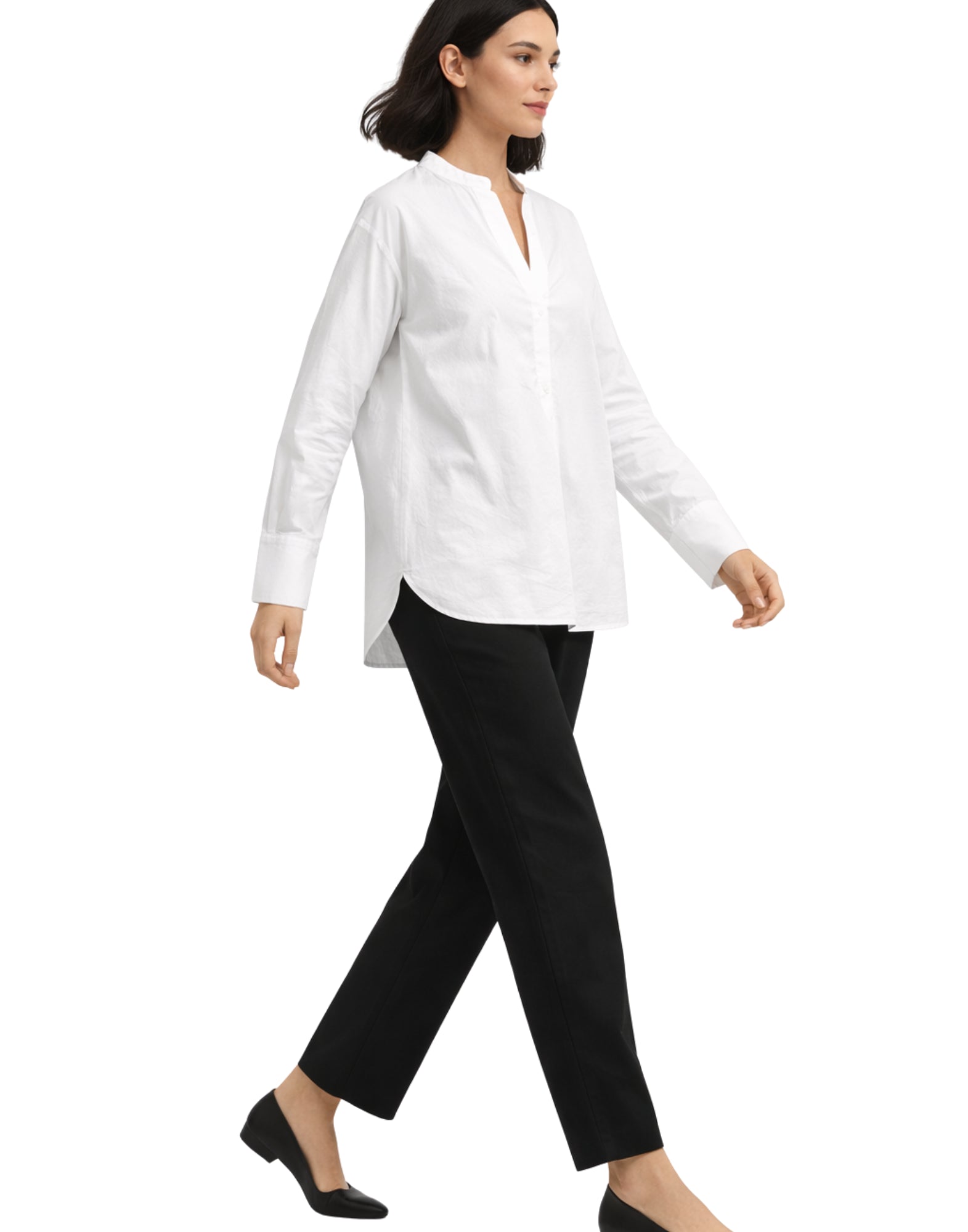 Pomandère Women’s White Cotton Shirt Made in Italy 9494 11633 100