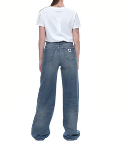 Jeans für Frau I030497 Blau Dunkel CARHARTT WIP