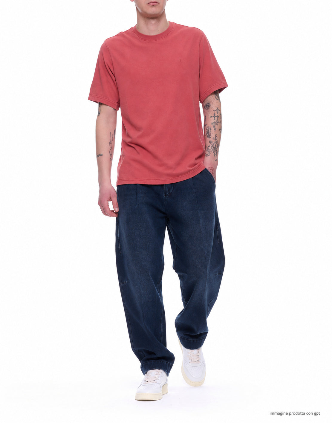 Nine In The Morning Men’s Cotton Trousers in Clean Dark Blue GIG34 LL3035 BLUE